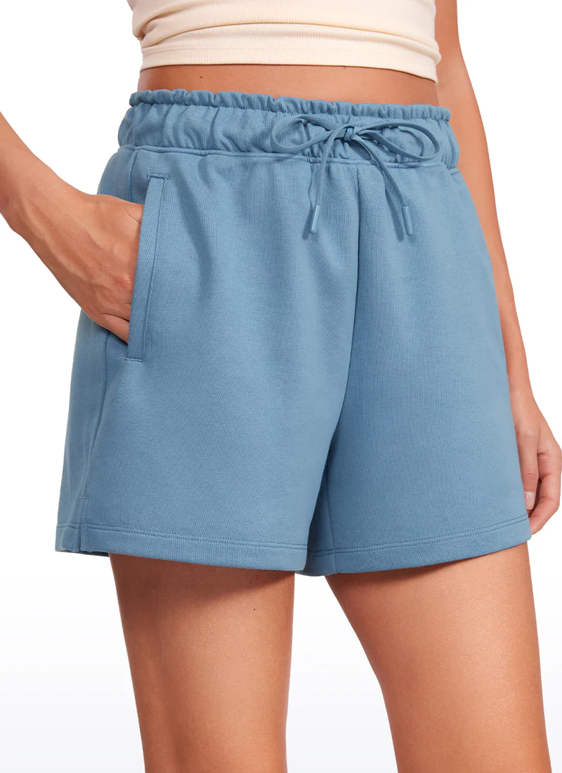 Cotton High Rise Sweat Shorts 4'' - Image 28