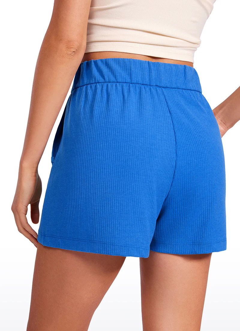 Ribbed High Rise Sweat Shorts 3'' - Image 9
