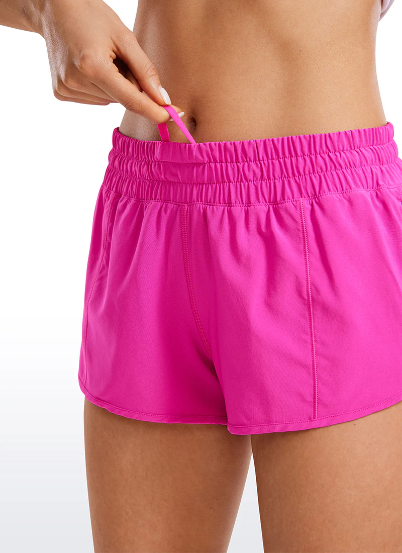 Feathery-Fit Soft Liner Zip Pocket Shorts 2.5'' - Image 3