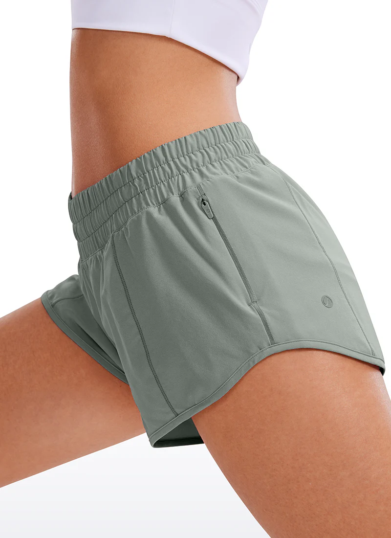 Feathery-Fit Soft Liner Zip Pocket Shorts 2.5'' - Image 5