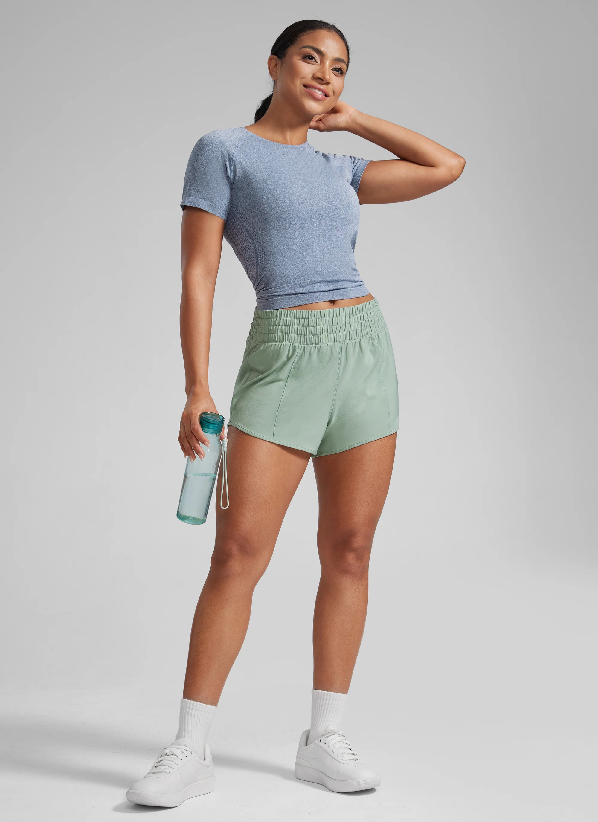 Feathery-Fit Soft Lined Zip Pocket Shorts 2.5'' - Image 13
