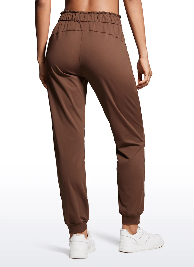 Stretch High Waisted Pockets Joggers 28" - Image 10