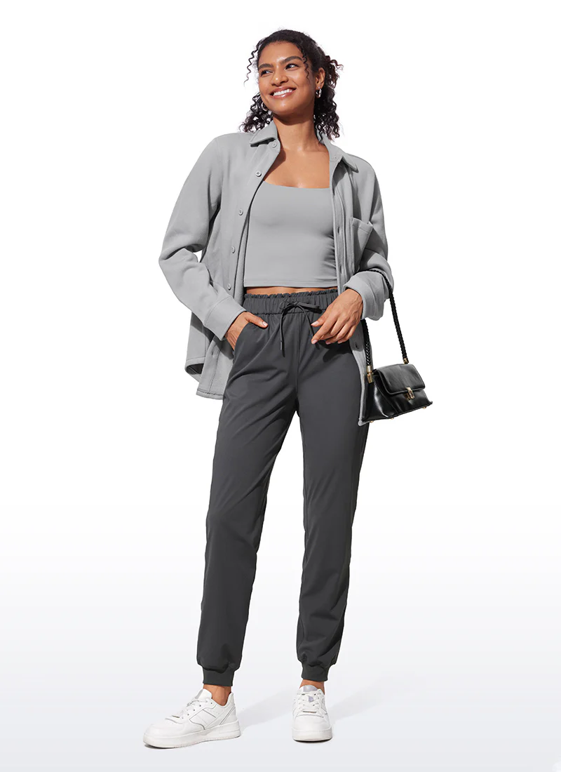Stretch High Waisted Pockets Joggers 28" - Image 15