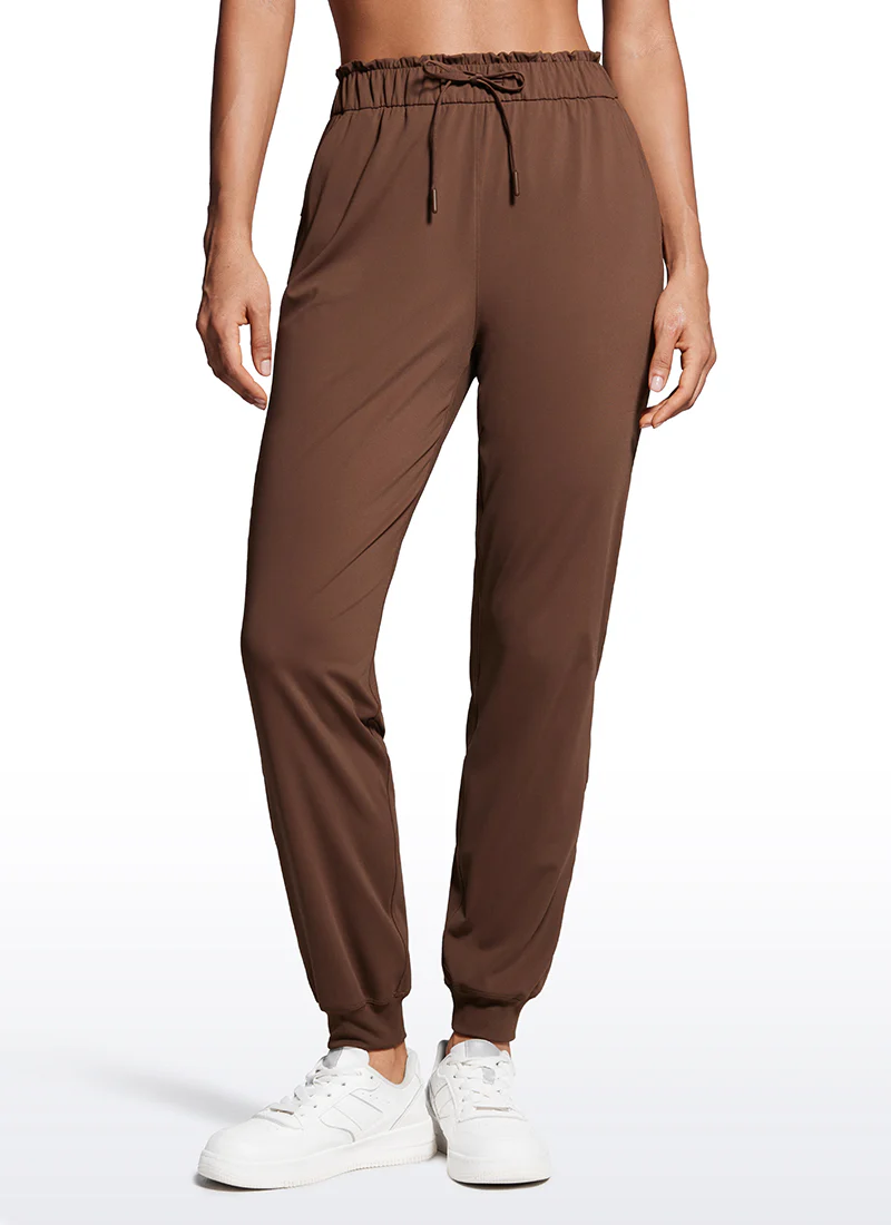 Stretch High Waisted Pockets Joggers 28" - Image 9