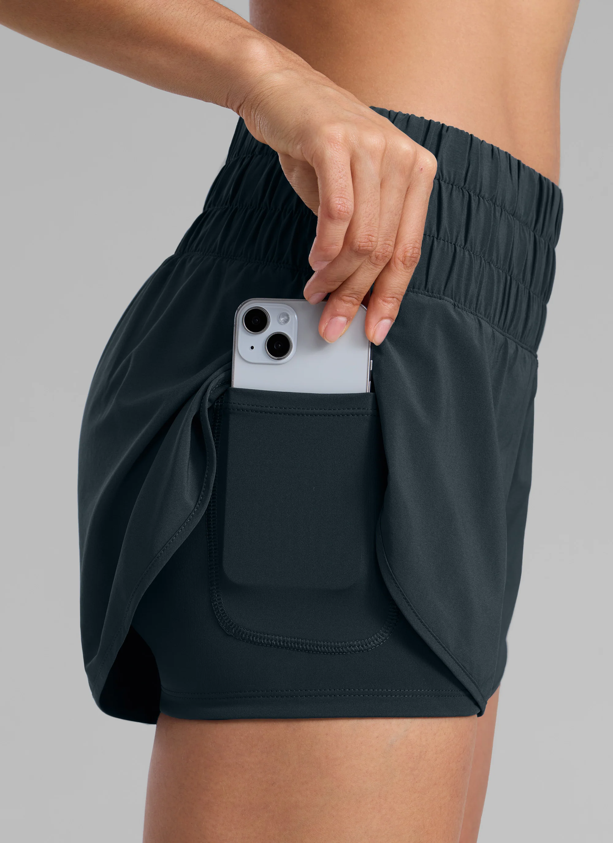 Feathery-Fit Soft  2 in 1 High Rise Shorts 3'' - Image 8