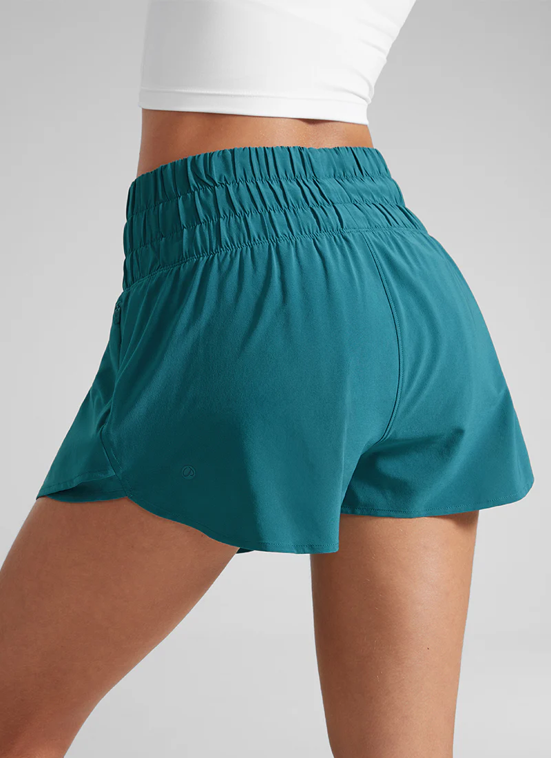 Feathery-Fit Soft 2 in 1 Zip Pocket Shorts - Image 20