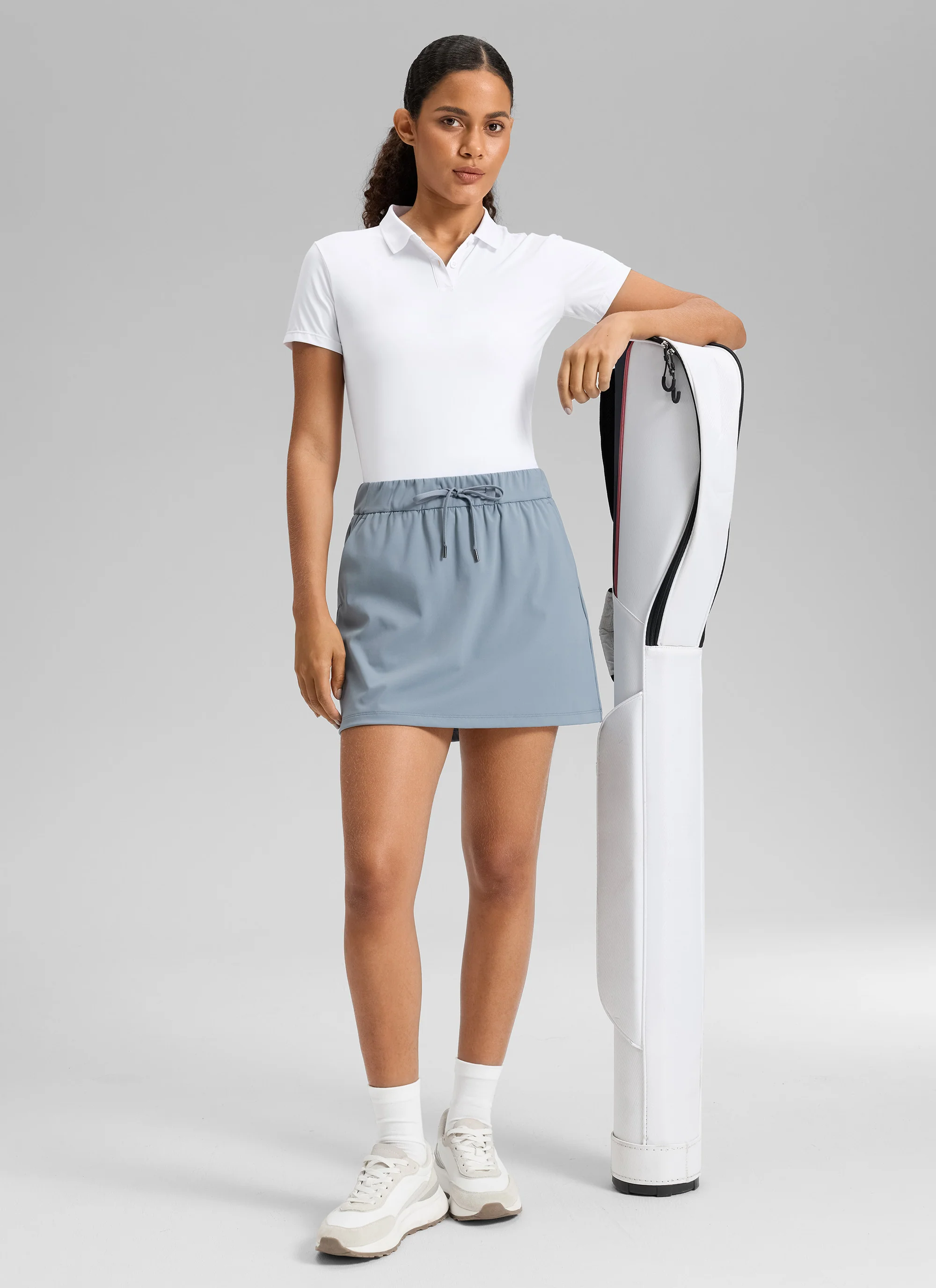 Stretch Drawstring Liner Skirt 15'' - 5 Pocket - Image 3