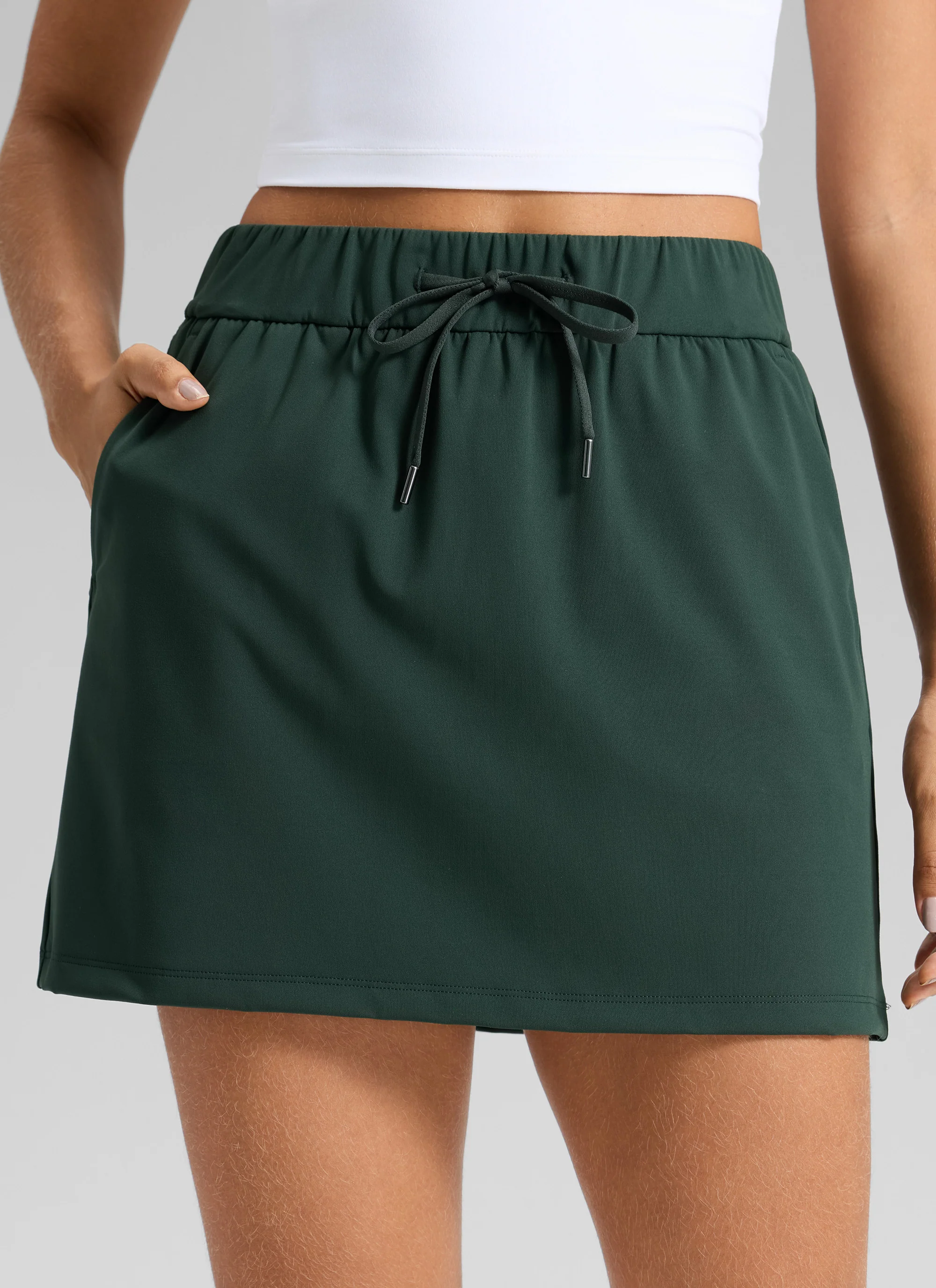 Stretch Drawstring Liner Skirt 15'' - 5 Pocket - Image 5