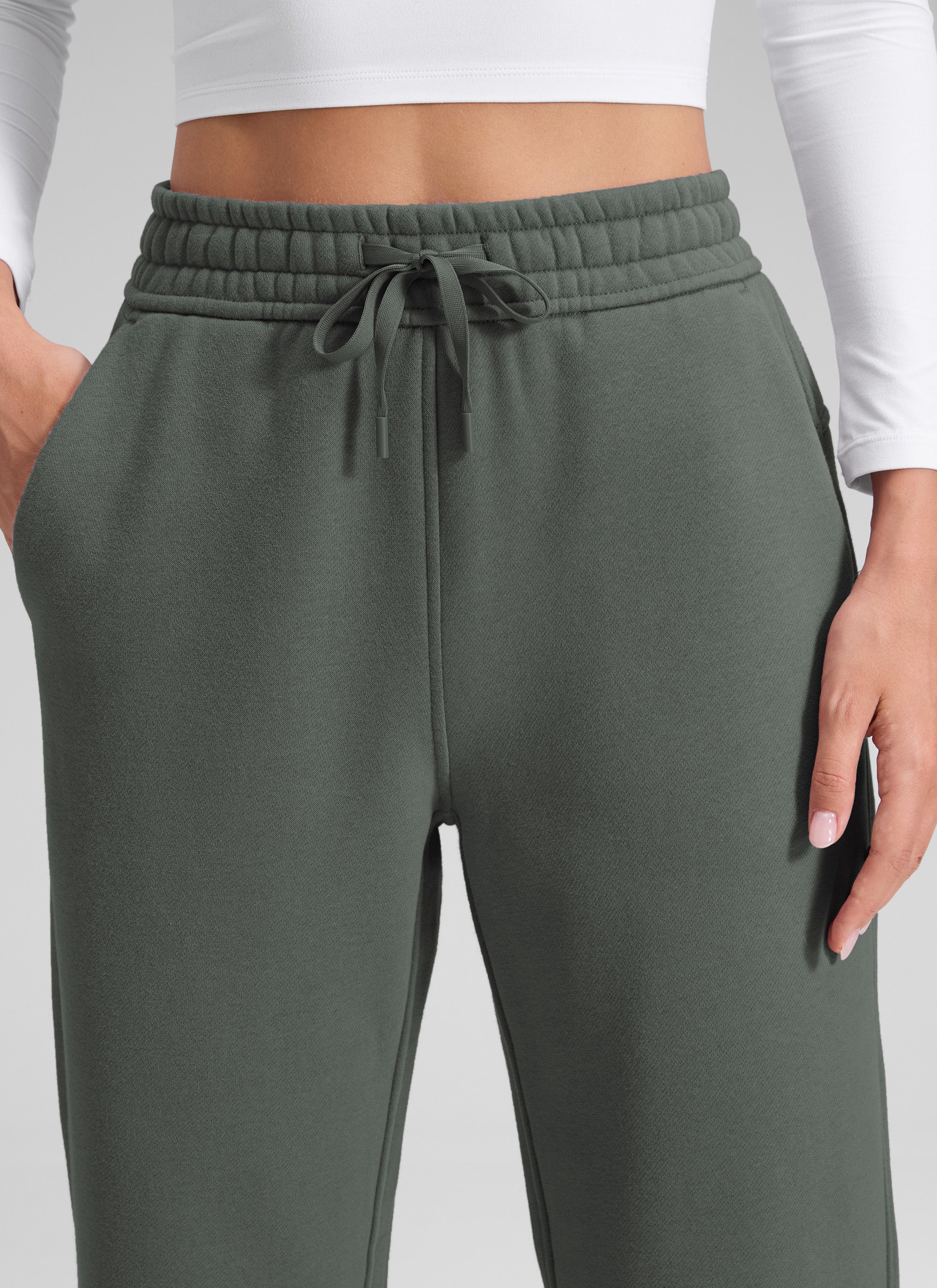 Fleece Lined Straight Leg Sweatpant 28'' - Image 30