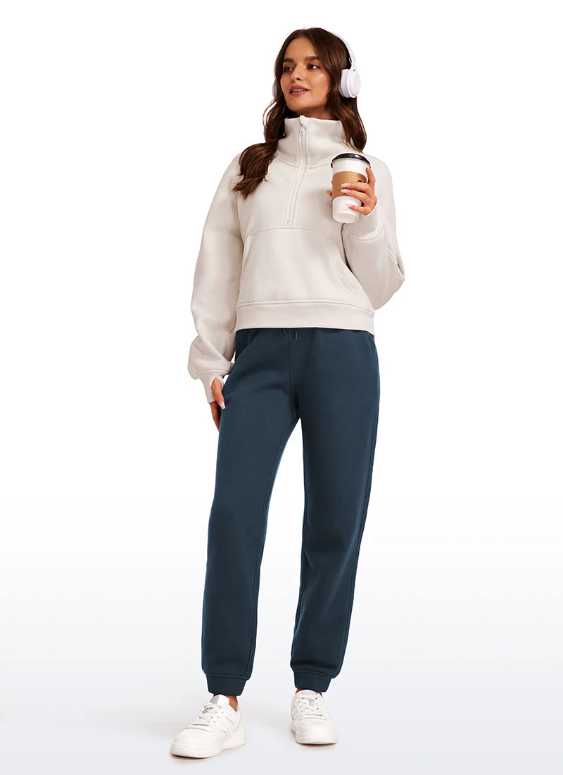 Fleece Lined High Rise Sweatpant 28'' - Image 8