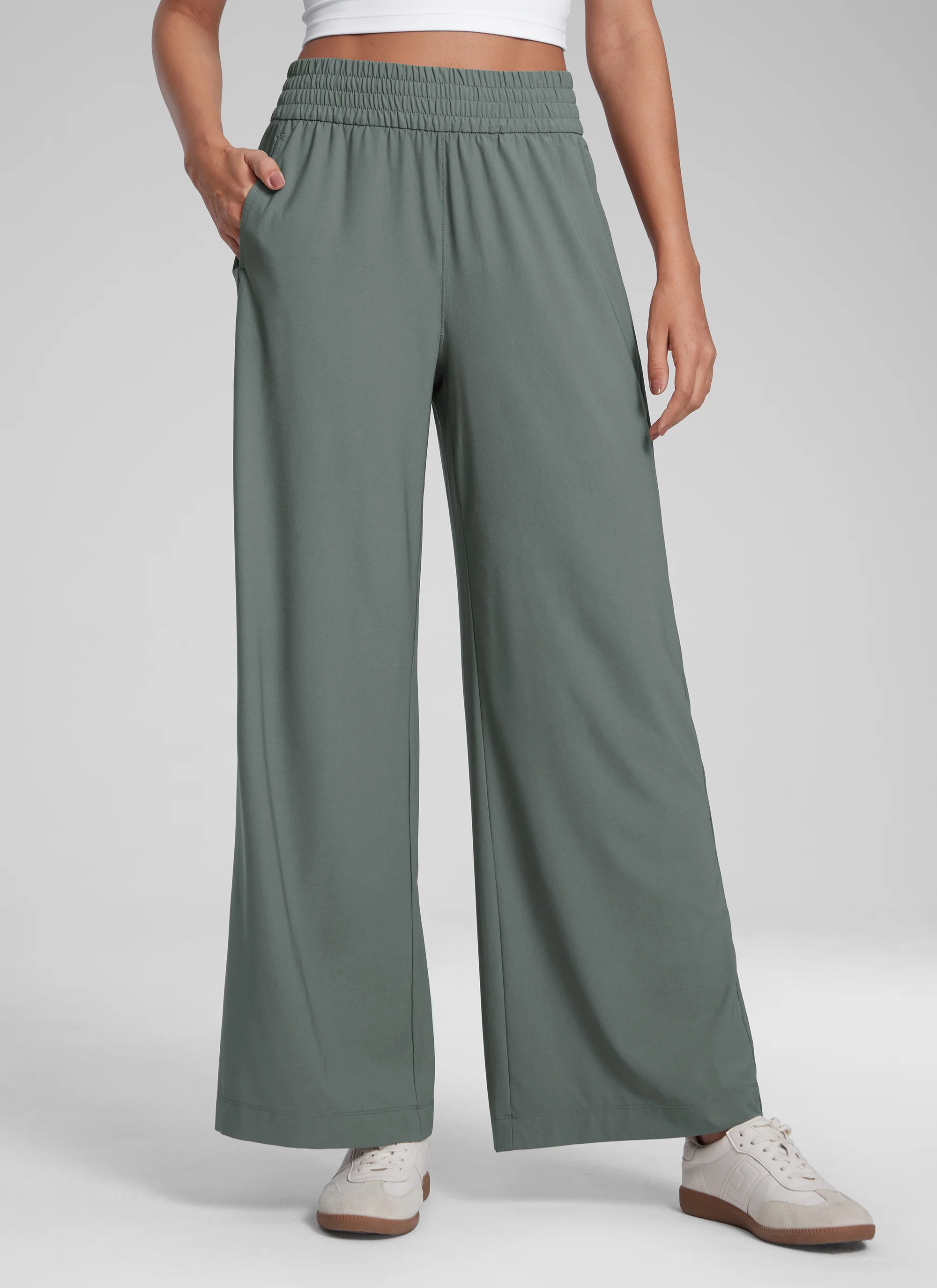 Feathery-Fit Drapey Wide Leg Pant 30" - Image 10