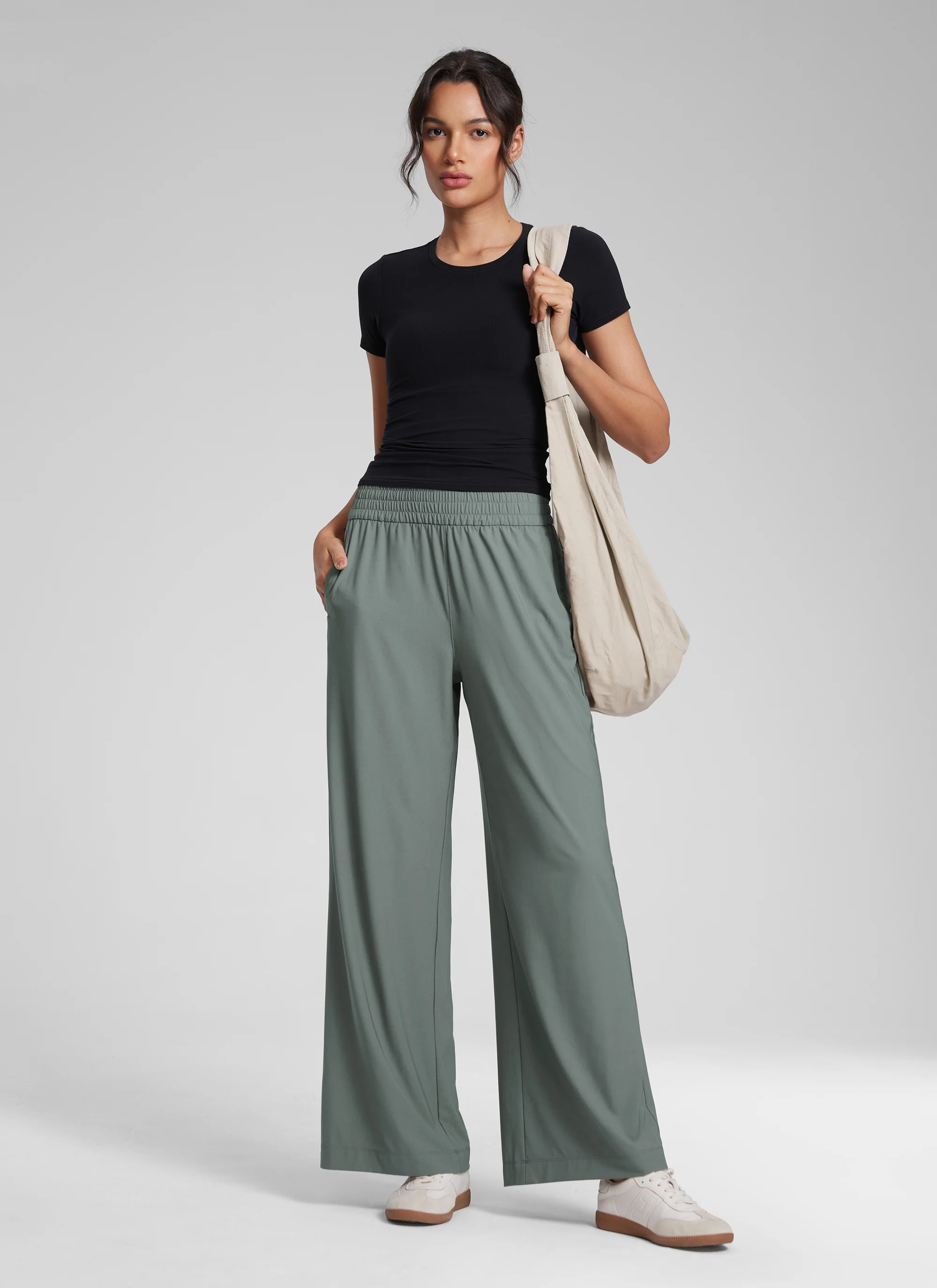 Feathery-Fit Drapey Wide Leg Pant 30" - Image 14