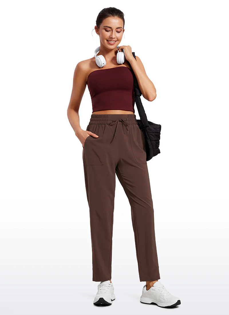 Feathery-Fit Soft Casual Workout Pants with Pockets 27" - Image 2