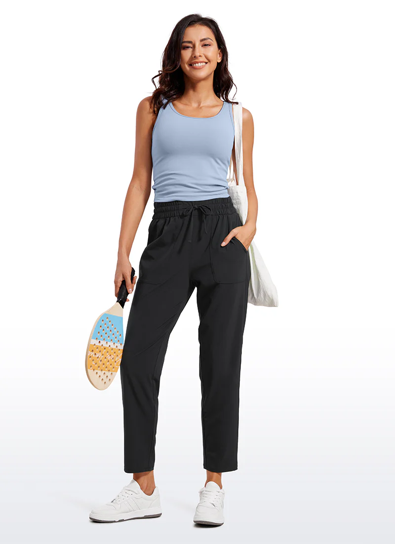 Feathery-Fit Soft Casual Workout Pants with Pockets 27" - Image 6