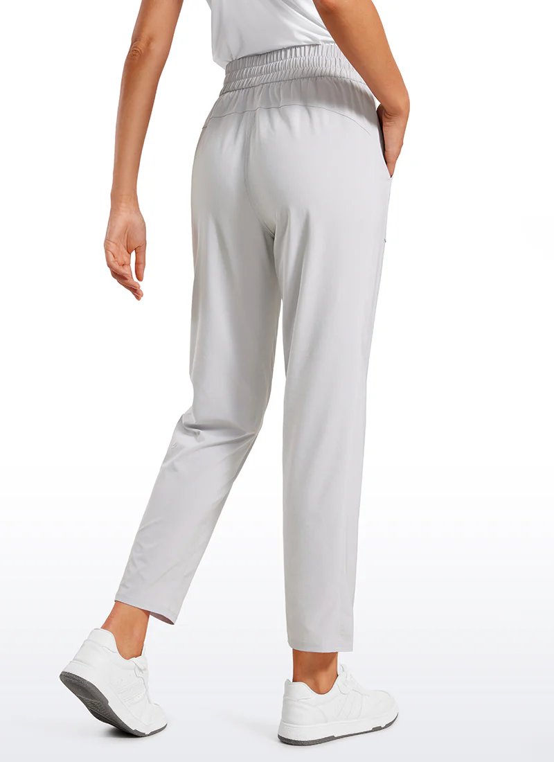 Feathery-Fit Soft Casual Workout Pants with Pockets 27" - Image 9