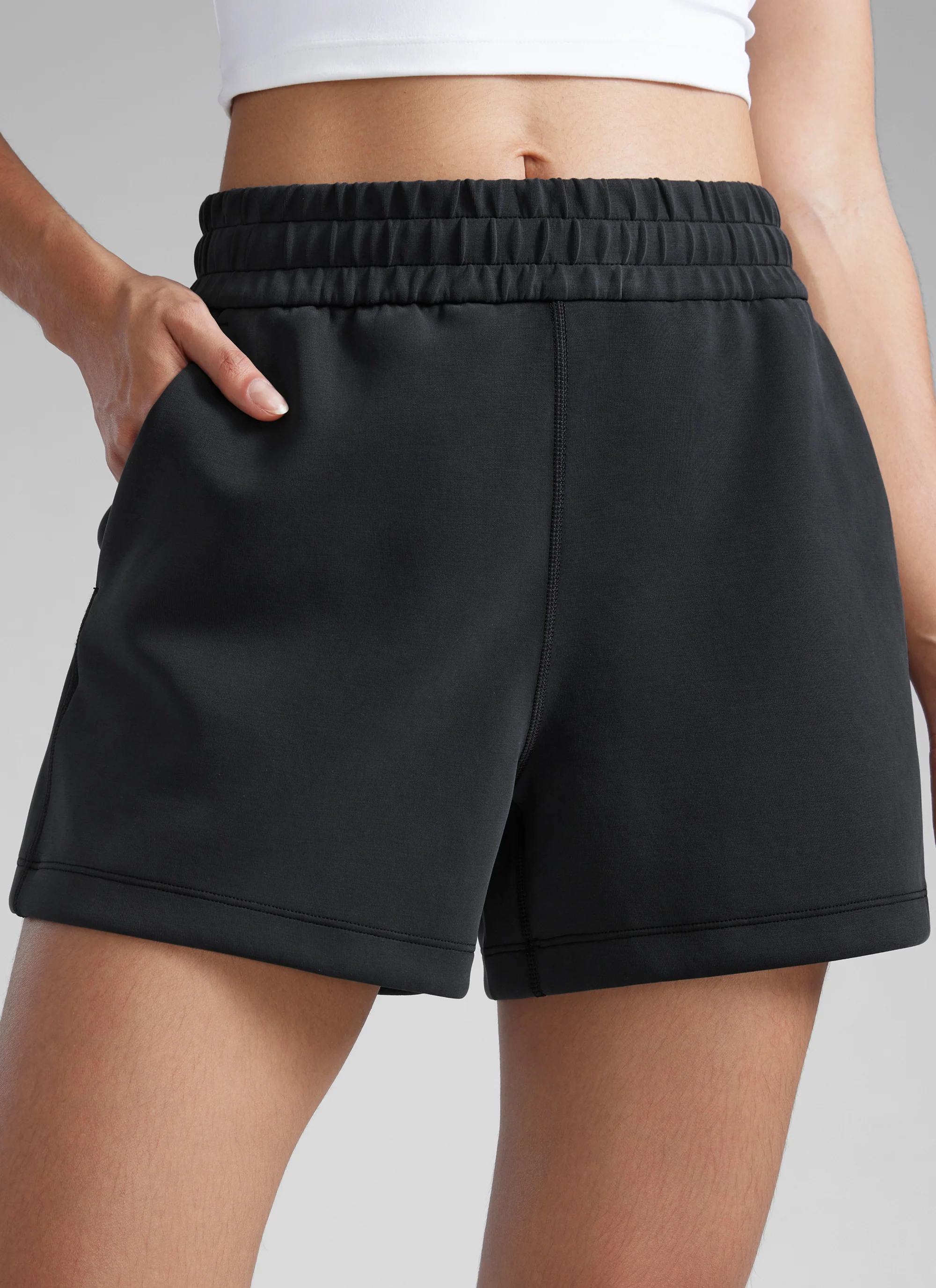 SoftAura Drawstring Pocket Sweat Shorts 4” - Image 12