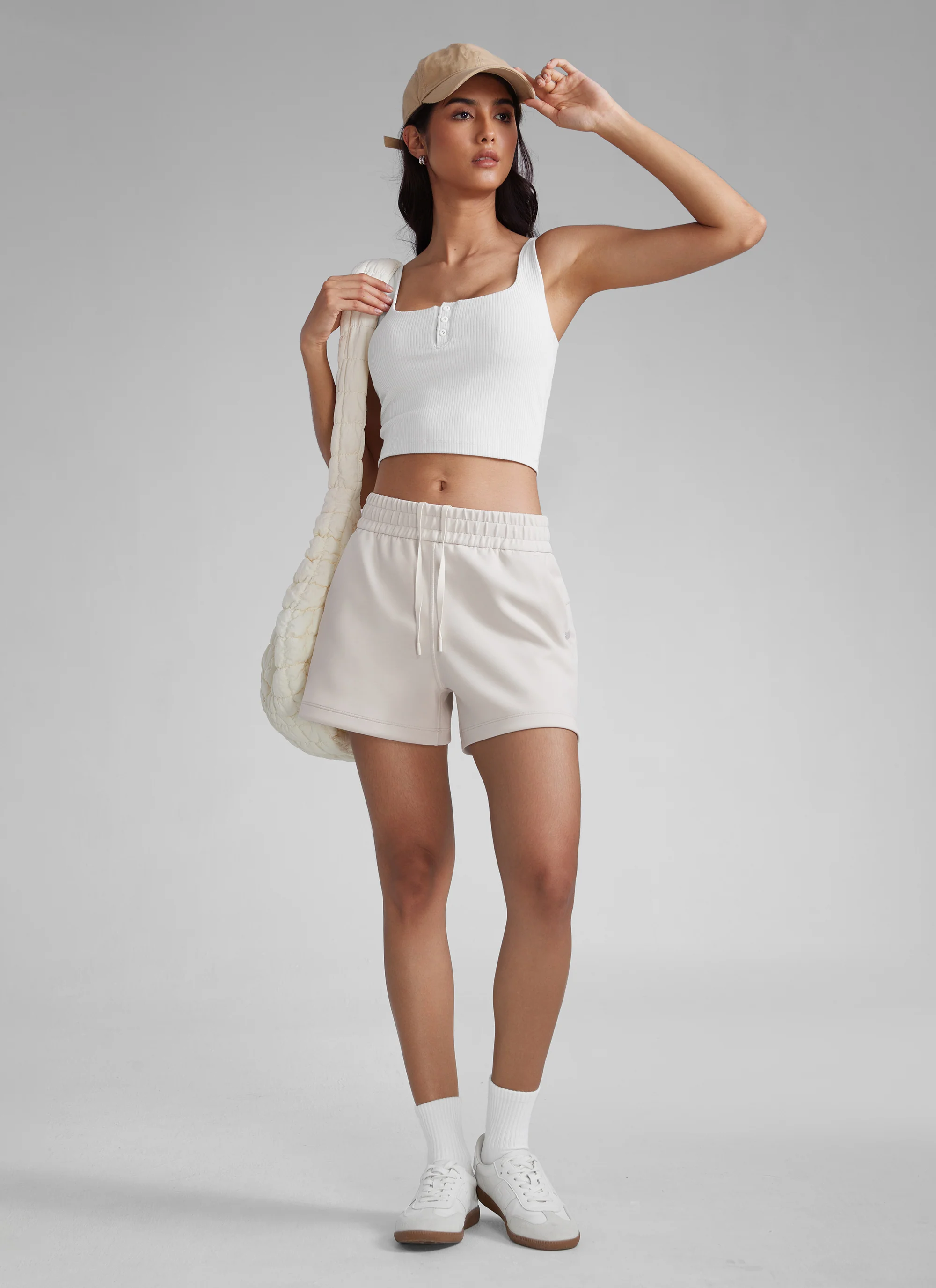 SoftAura Drawstring Pocket Sweat Shorts 4” - Image 2