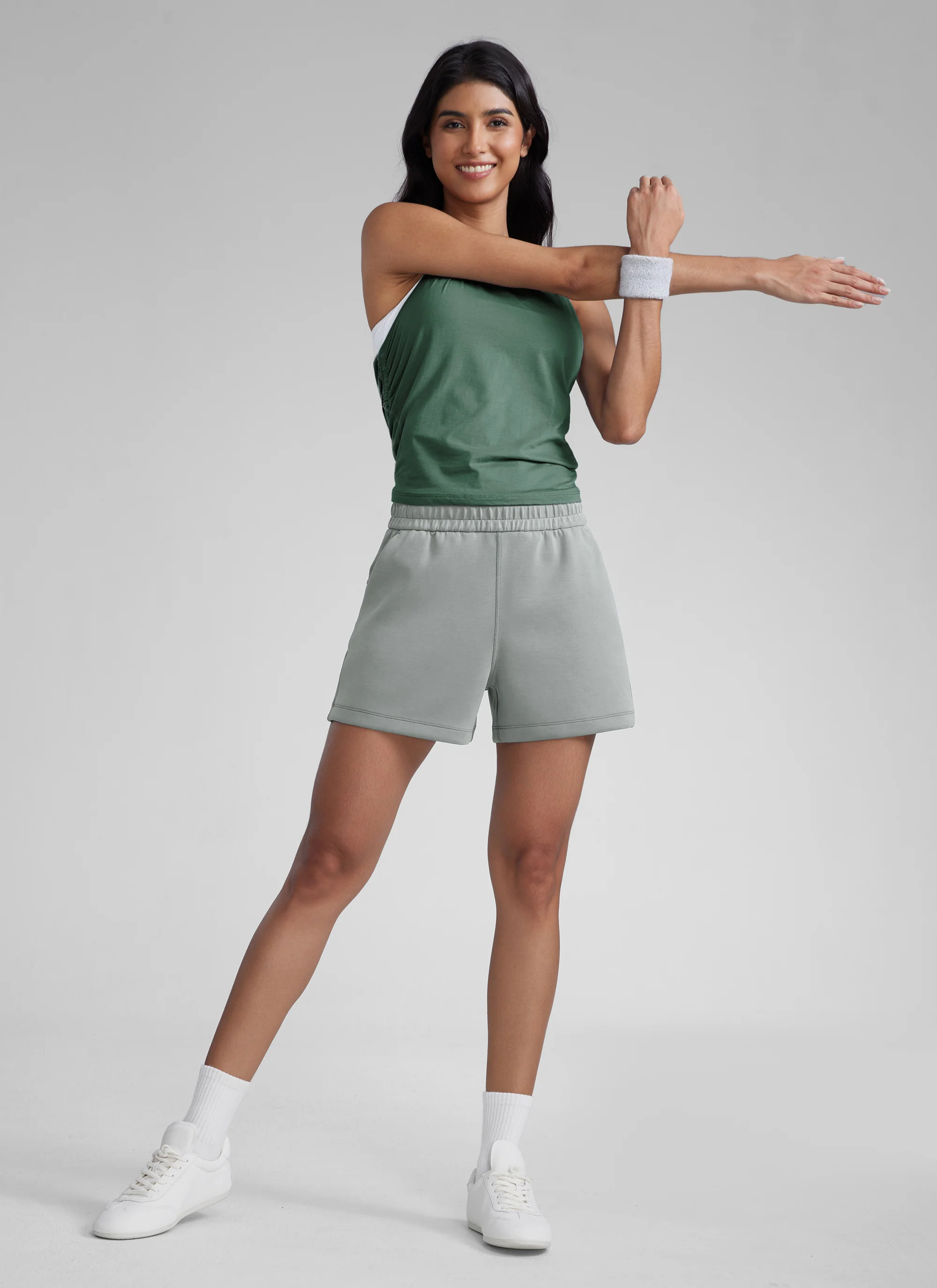 SoftAura Drawstring Pocket Sweat Shorts 4” - Image 22