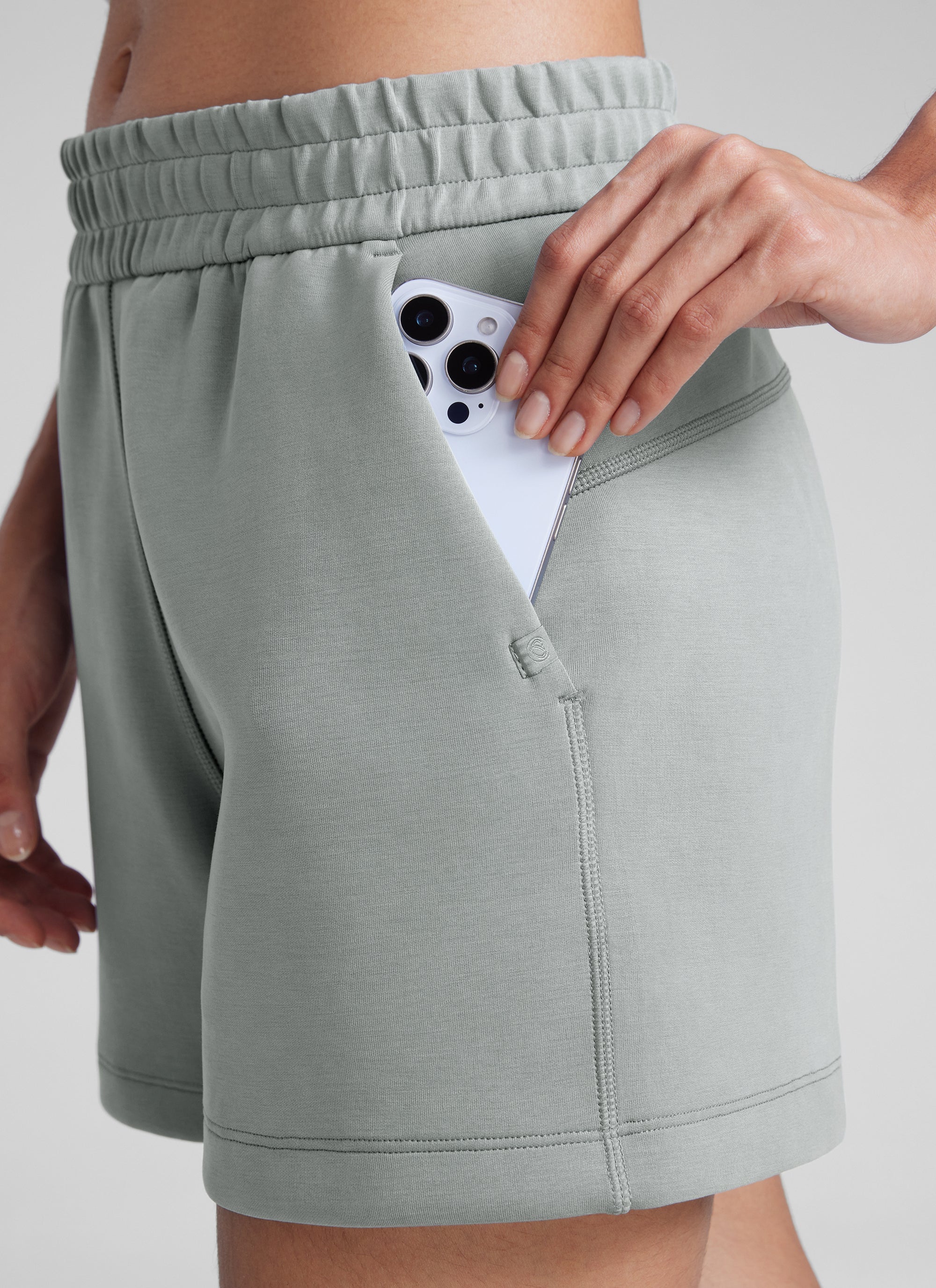 SoftAura Drawstring Pocket Sweat Shorts 4” - Image 24
