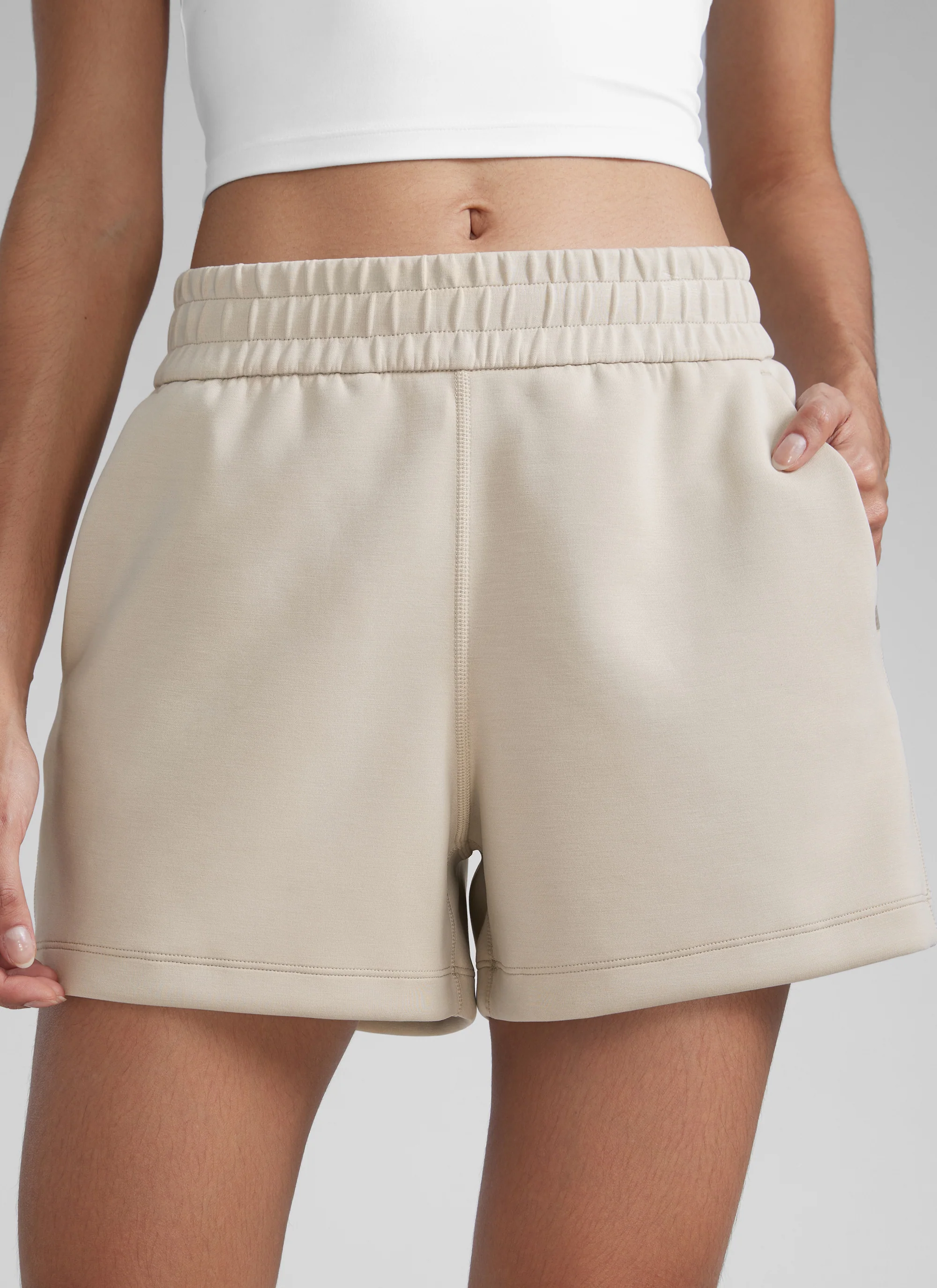 SoftAura Drawstring Pocket Sweat Shorts 4” - Image 28