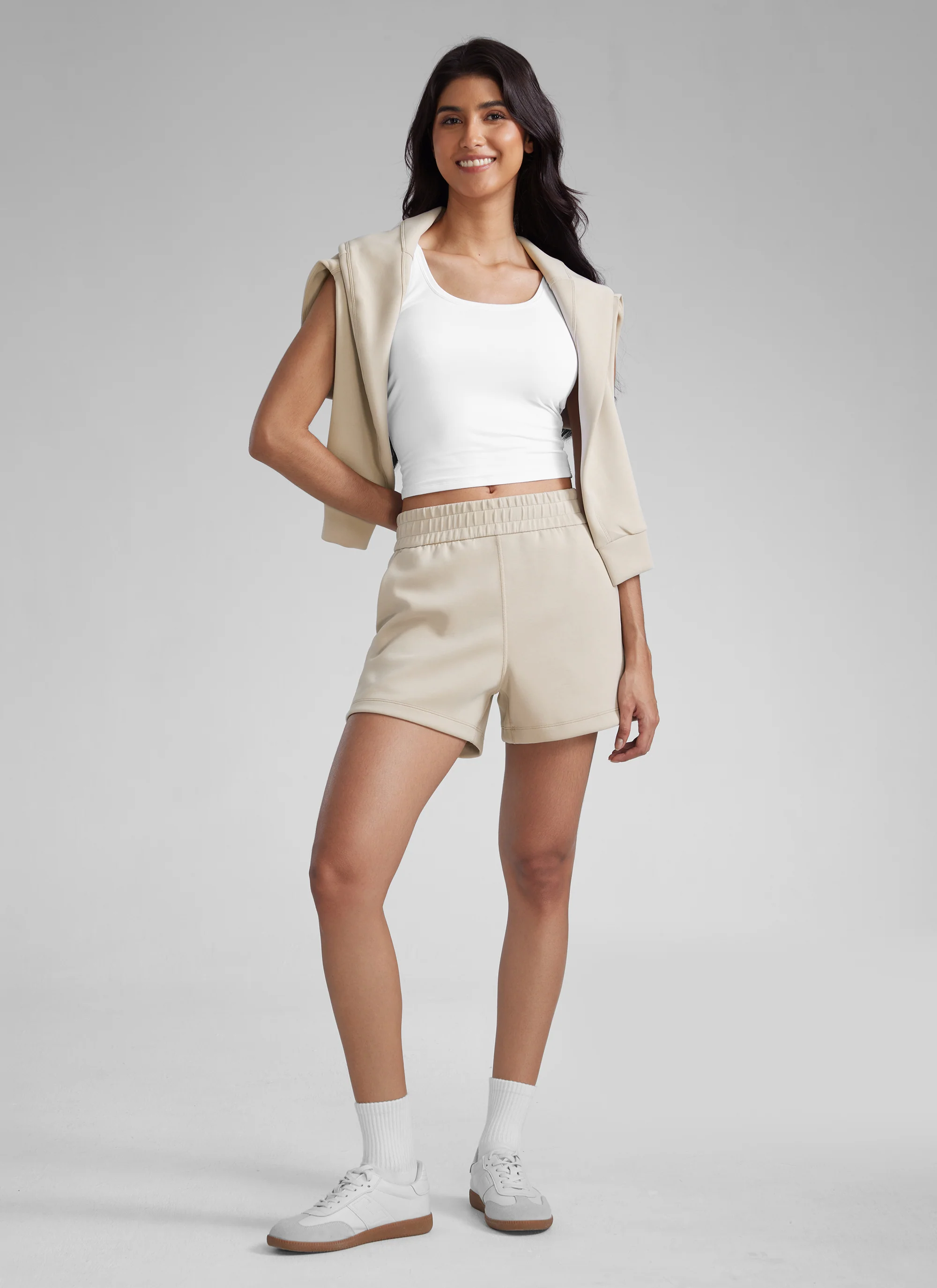 SoftAura Drawstring Pocket Sweat Shorts 4” - Image 30