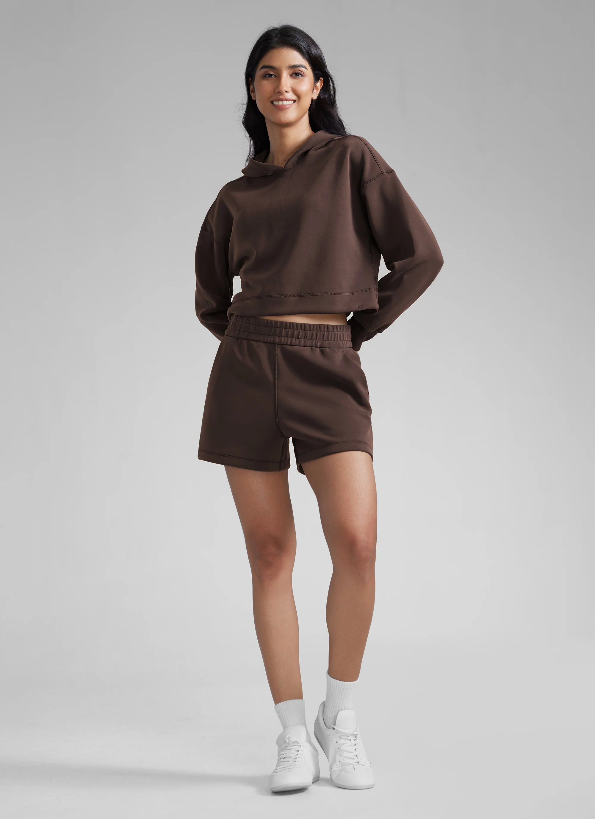 SoftAura Drawstring Pocket Sweat Shorts 4” - Image 41