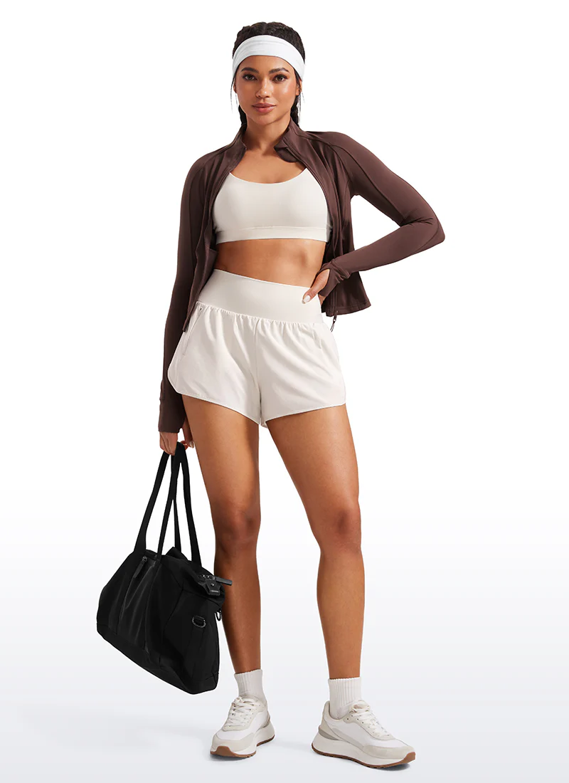 Feathery-Fit Soft Ruffled Trim Shorts 3'' - Image 3