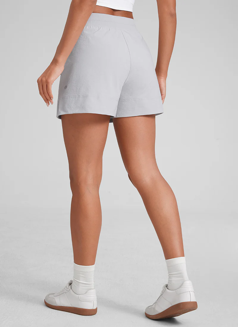 Linerless High Rise V Slit Pocket Shorts 4" - Image 32