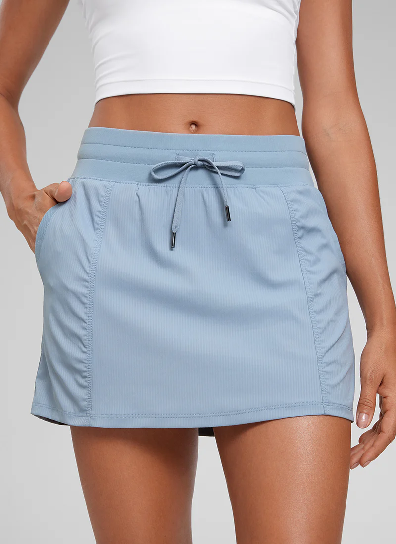 Lightweight High Rise Skirts Drawstring Skirt - Image 21