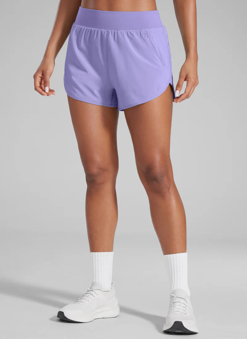 Feathery-Fit Soft Zipper Pocket Dolphin Shorts 3'' - Image 23