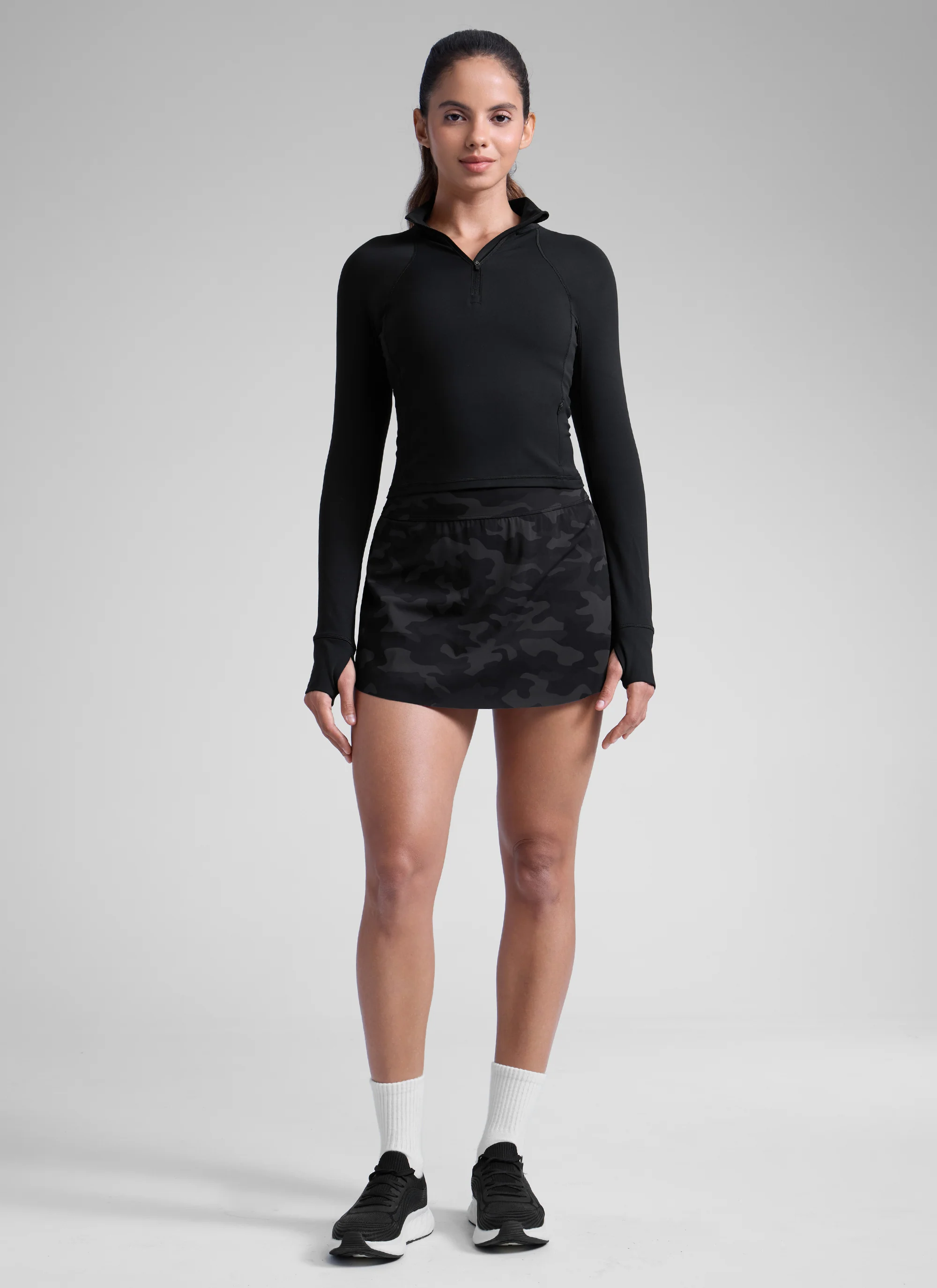 A Line High Rise Pocket Side Slit Skirt 14.5'' - Image 30