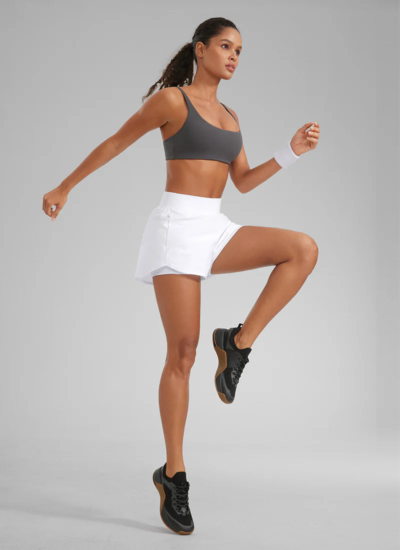 Feathery-Fit Soft 2 in 1 Zip Pocket Shorts 3" - Image 12