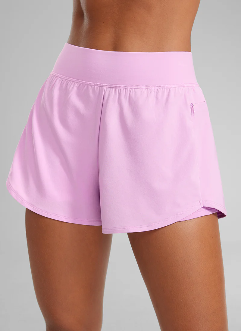 Feathery-Fit Soft 2 in 1 Zip Pocket Shorts 3" - Image 21