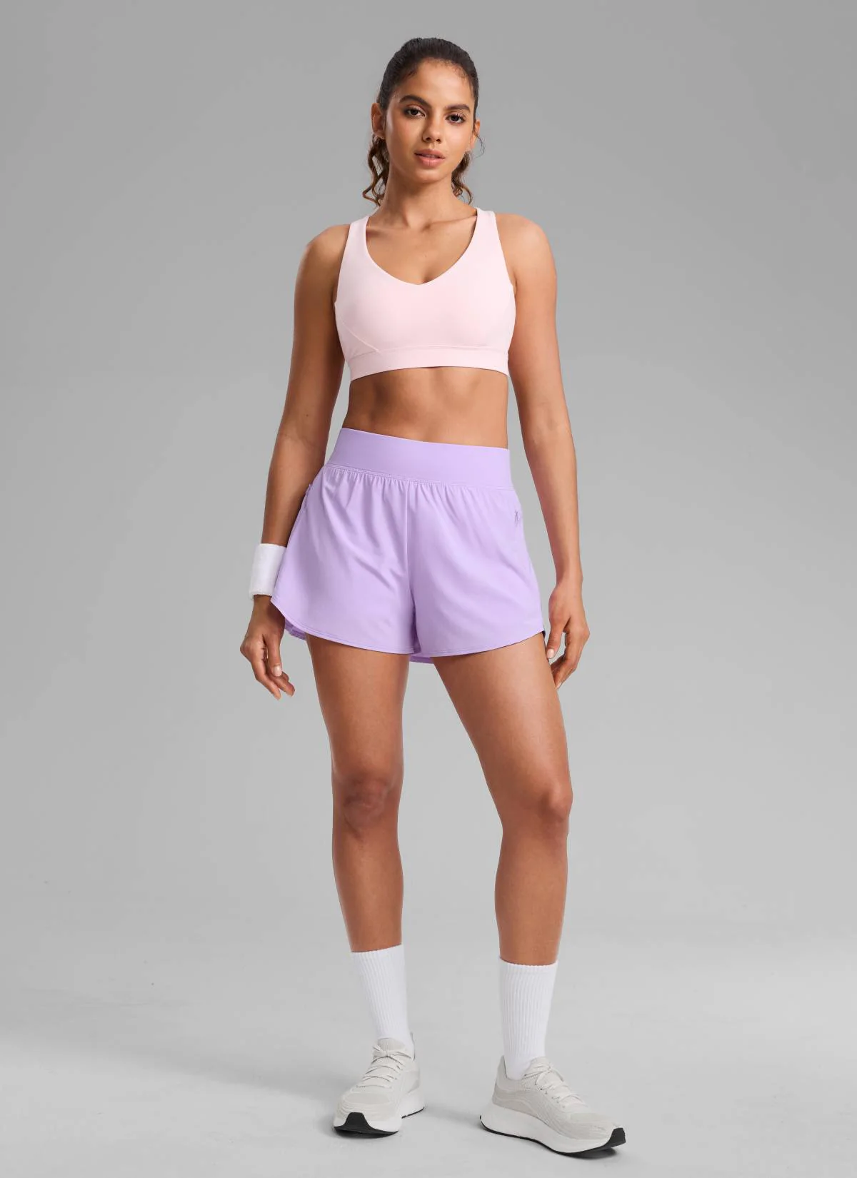 Feathery-Fit Soft 2 in 1 Zip Pocket Shorts 3" - Image 27