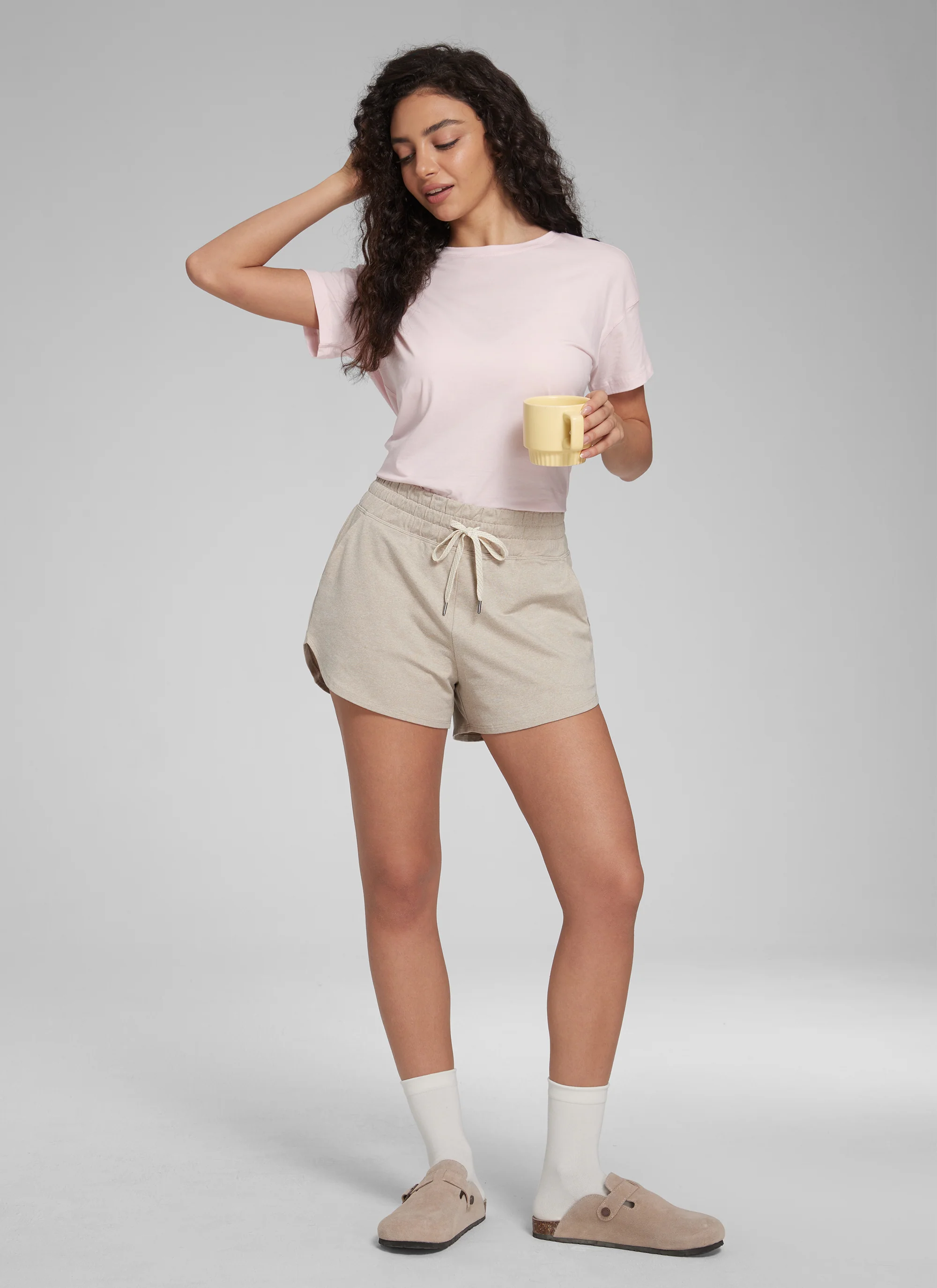 Cloud Jersey High Rise Dolphin Sweat Shorts 3'' - Image 3