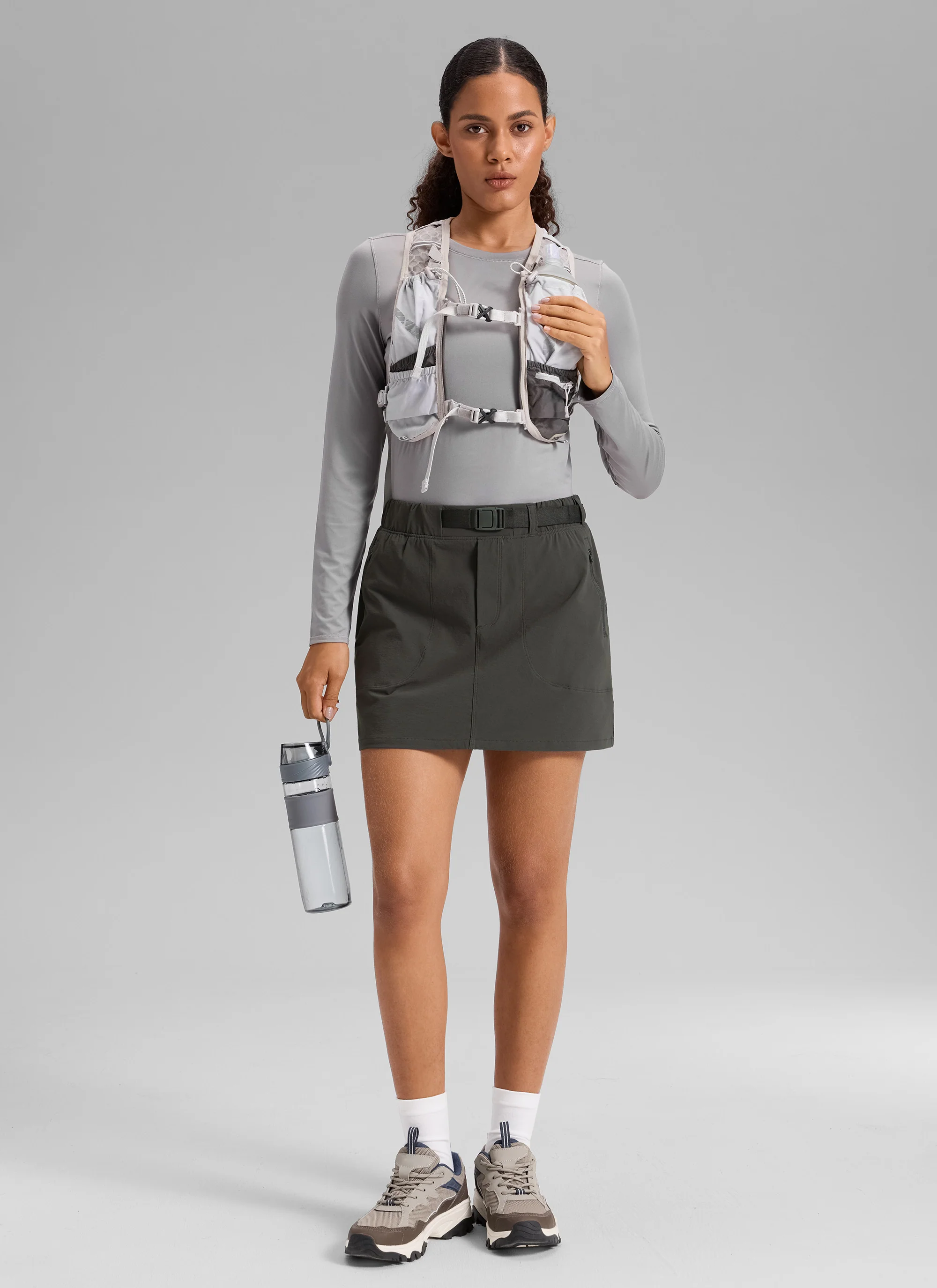 Stretch High Rise Mini Hiking Skirt 14.5’’ - Image 13