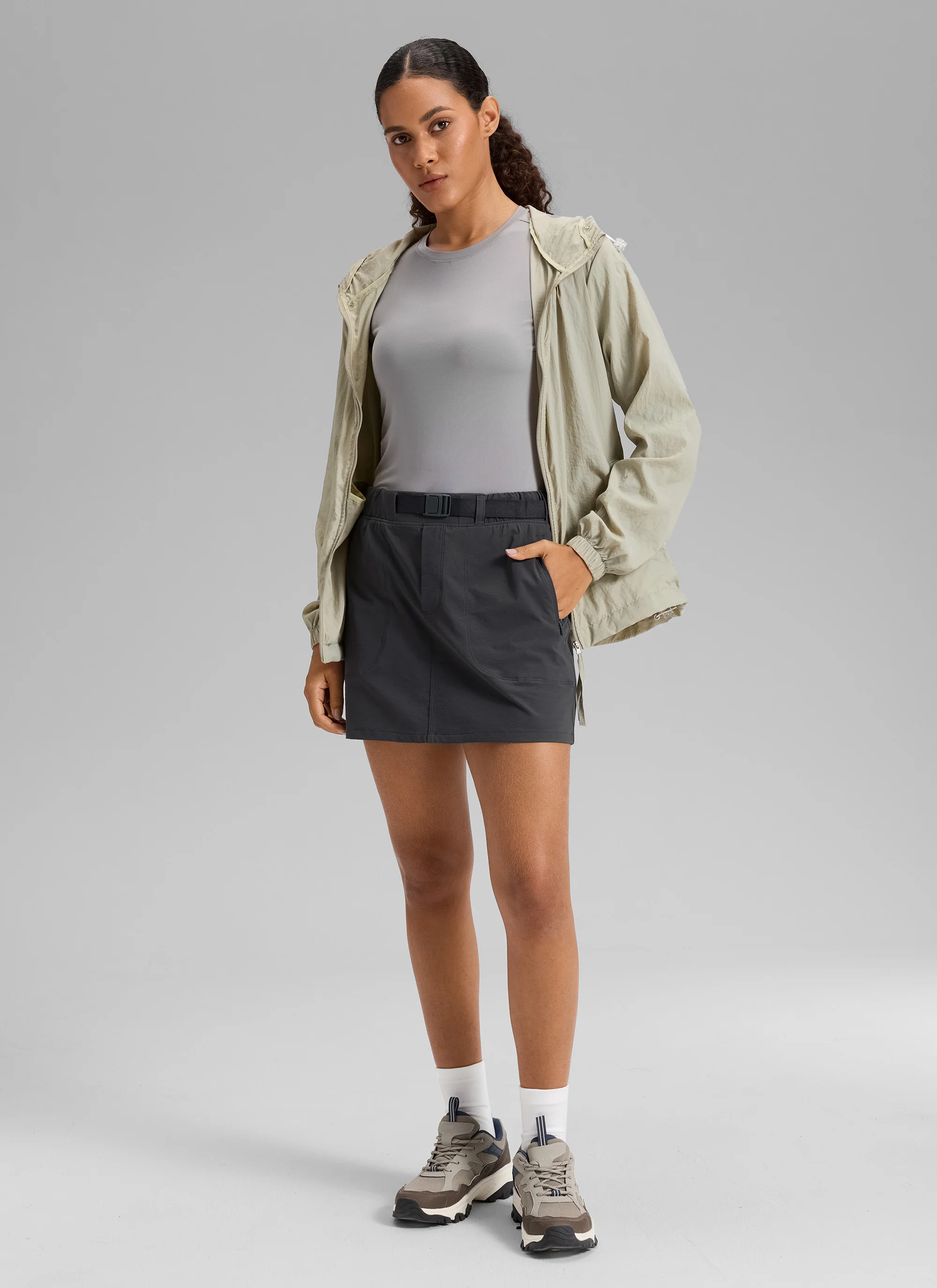 Stretch High Rise Mini Hiking Skirt 14.5’’ - Image 3