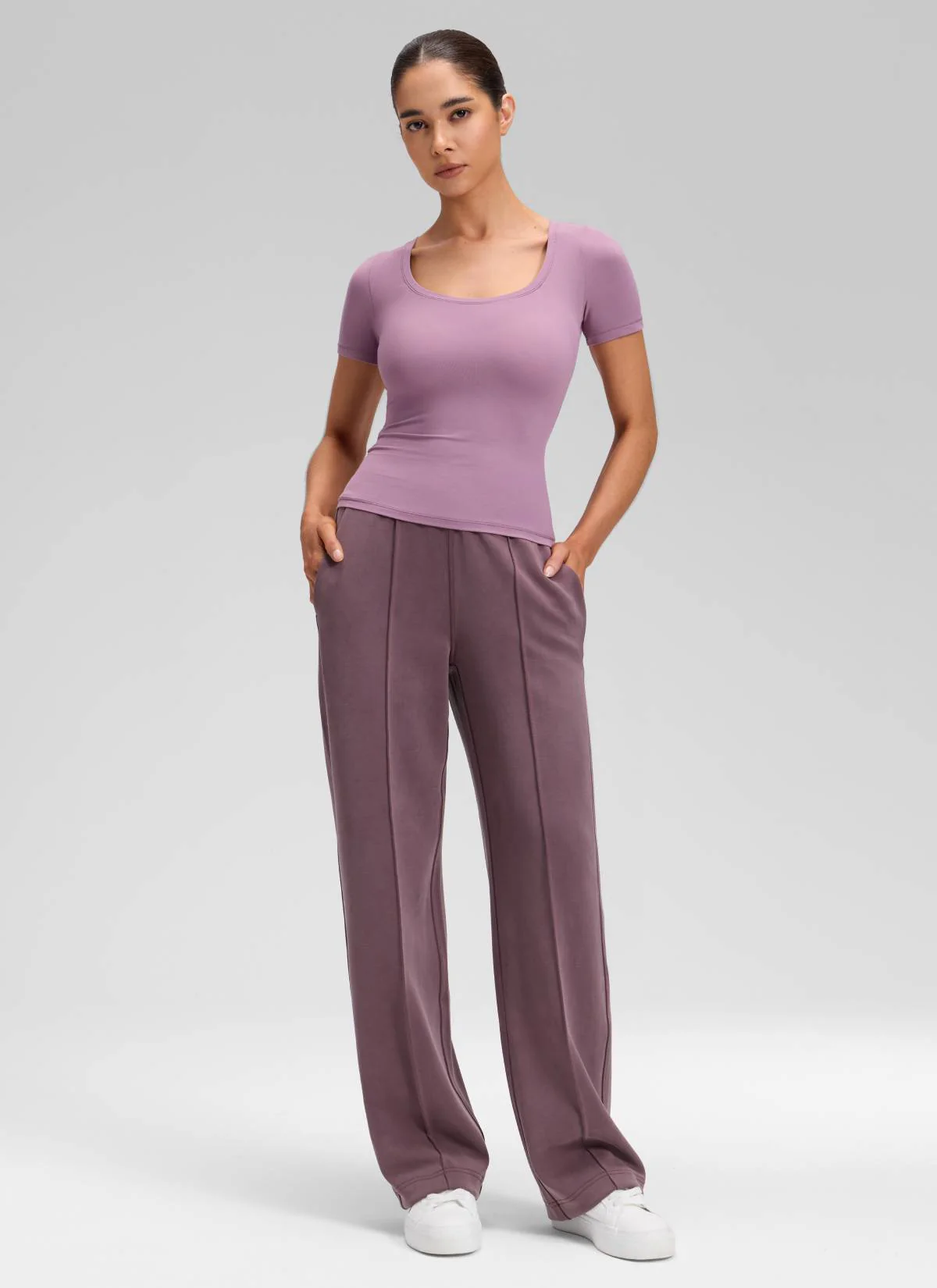 SoftAura Pintuck Straight Leg Sweatpant 30" - Image 30