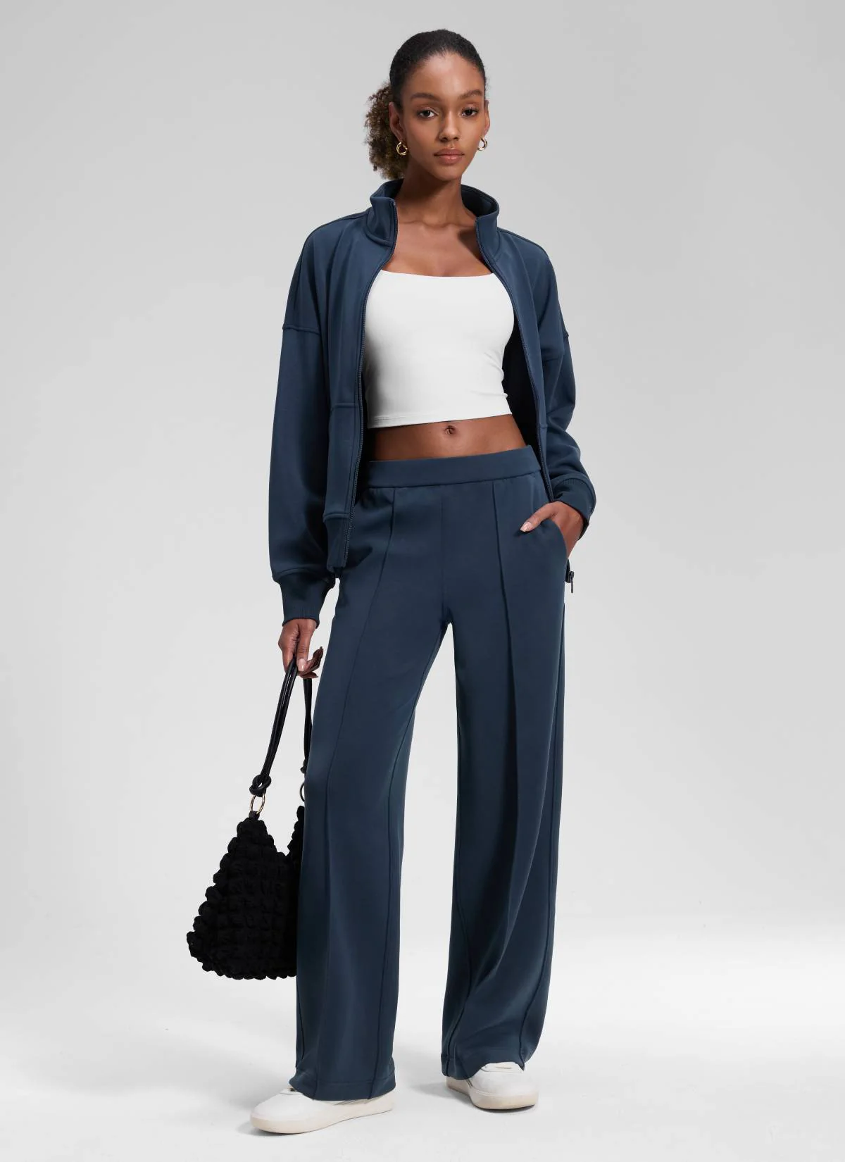 SoftAura Pintuck Straight Leg Sweatpant 30" - Image 7