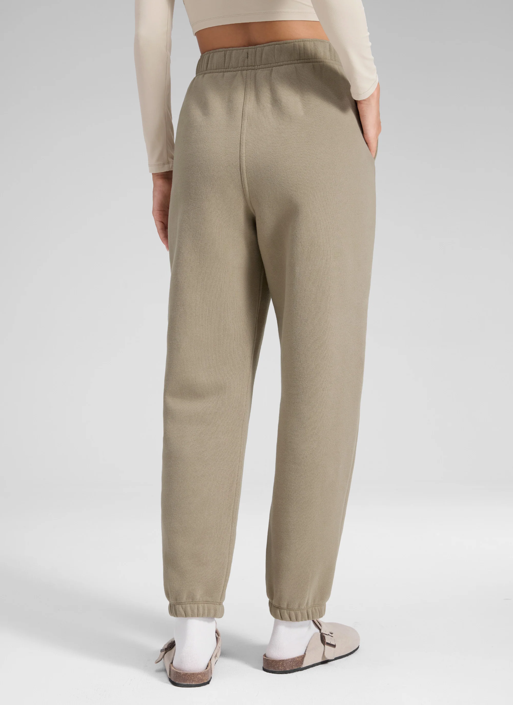 Fleece Lined High Rise Jogger Sweatpant 28'' - Image 2