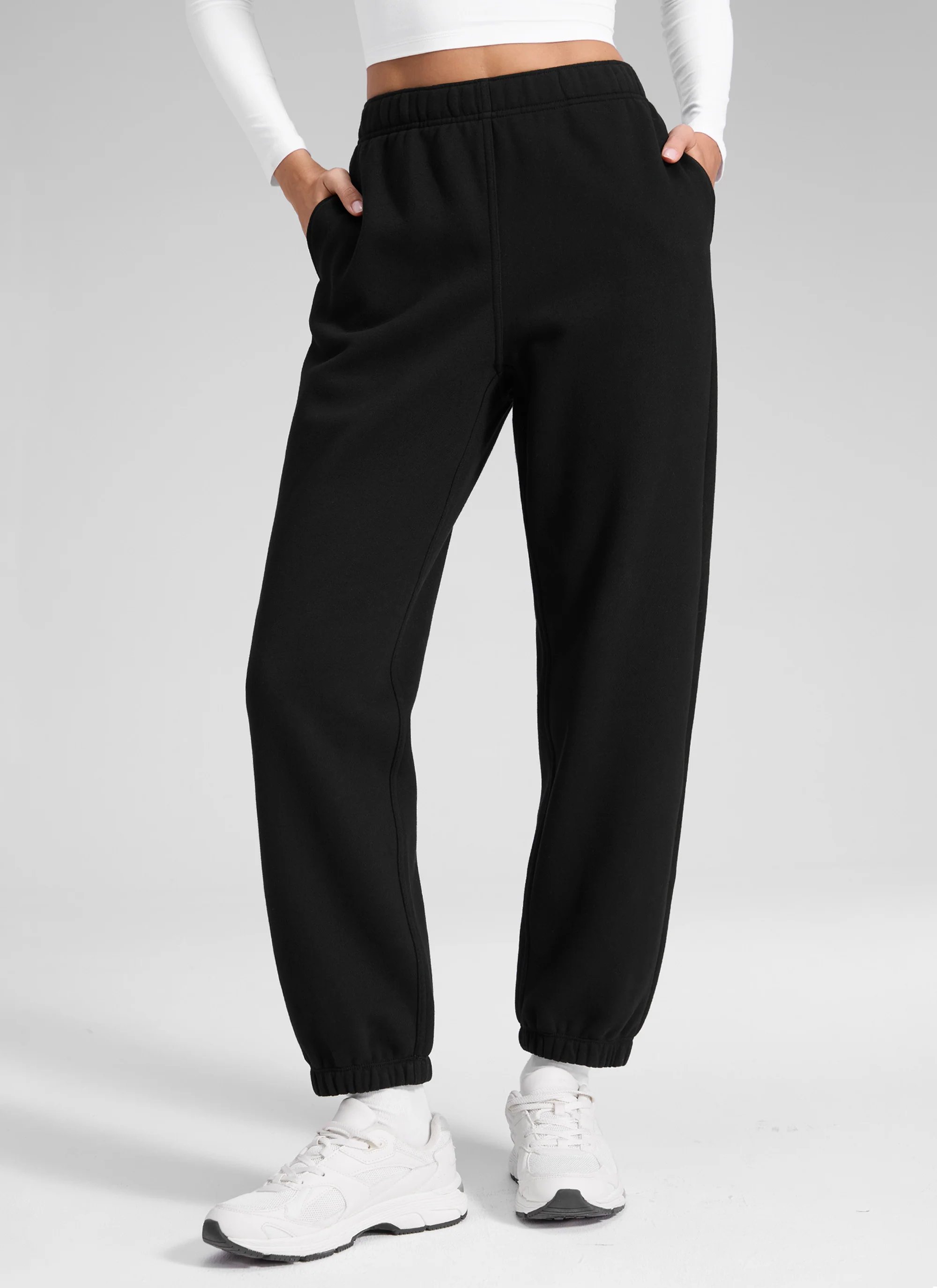 Fleece Lined High Rise Jogger Sweatpant 28'' - Image 6