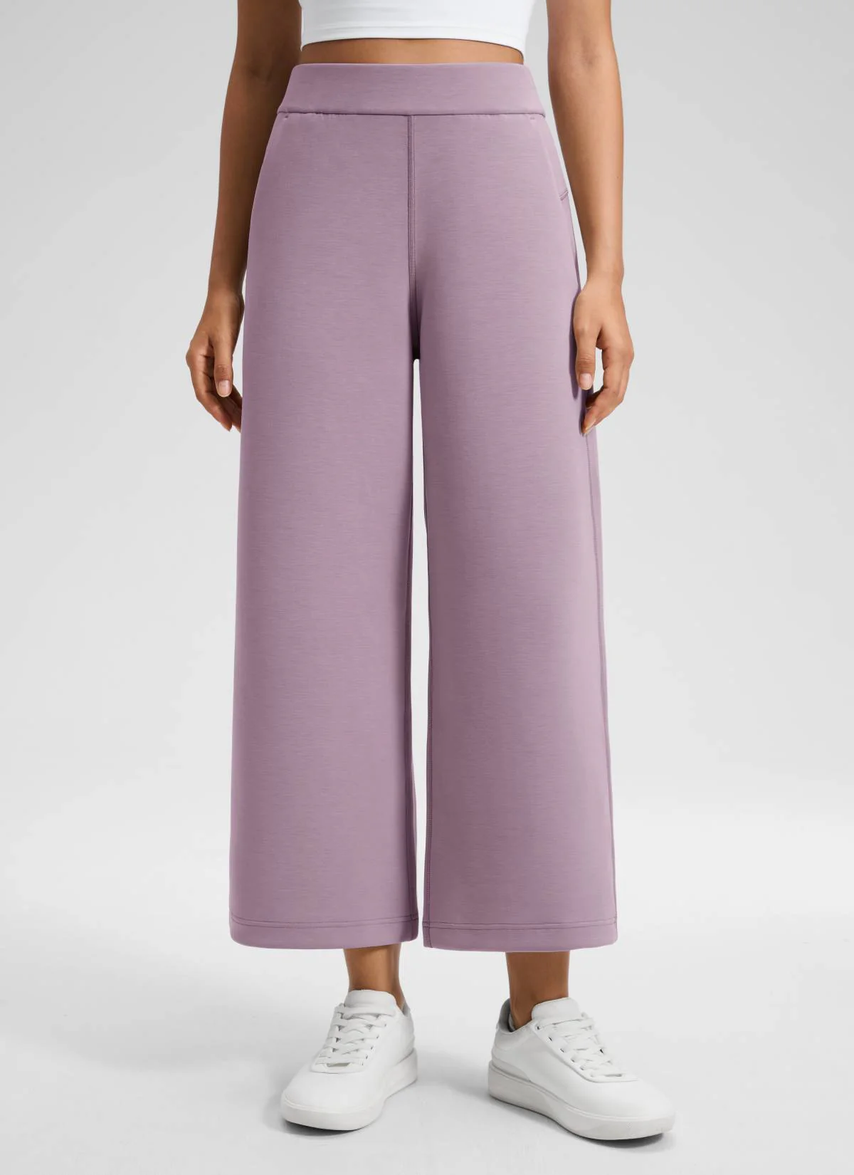 SoftAura Wide Leg Cropped Sweatpant 25" - Image 11