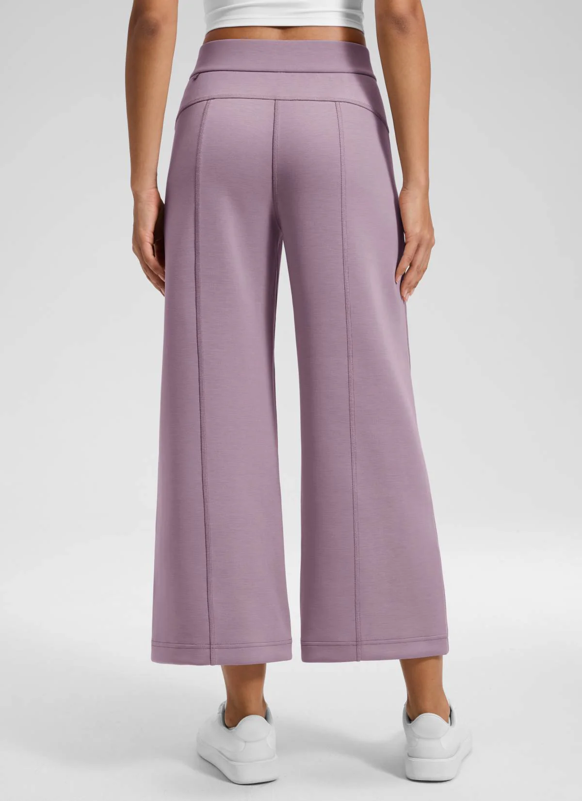 SoftAura Wide Leg Cropped Sweatpant 25" - Image 12