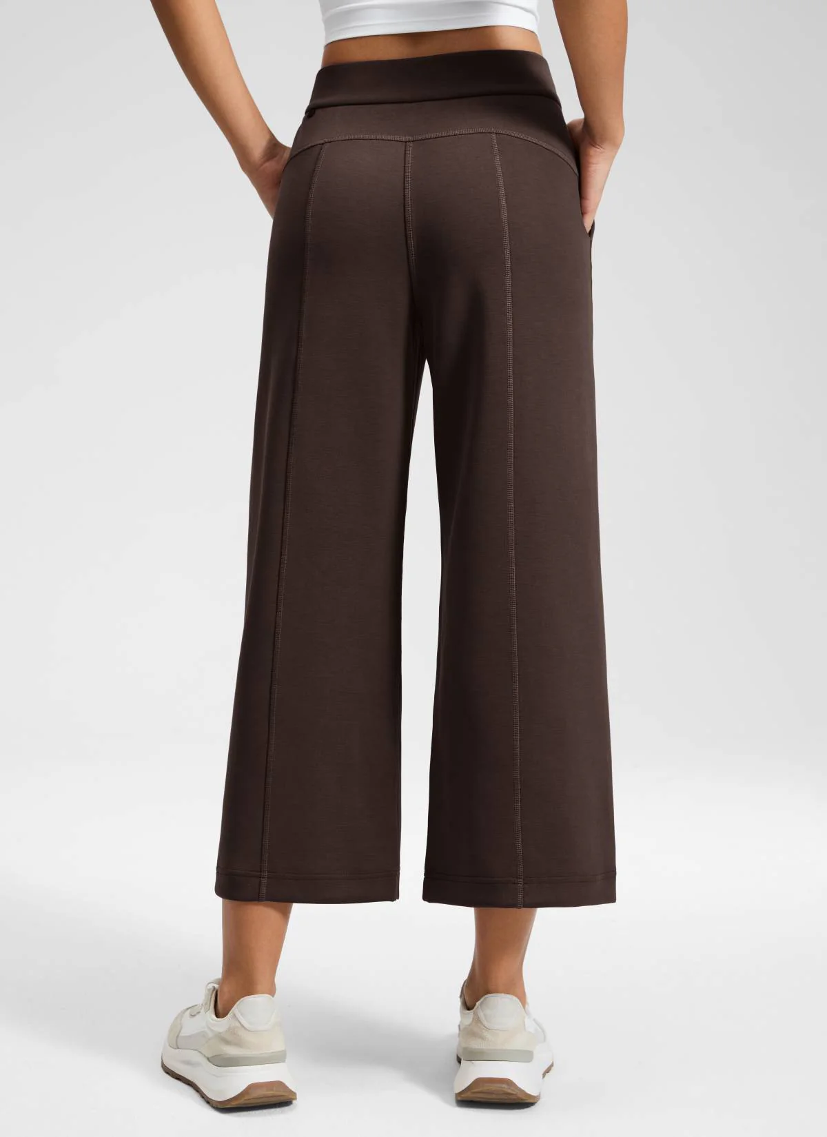 SoftAura Wide Leg Cropped Sweatpant 25" - Image 21