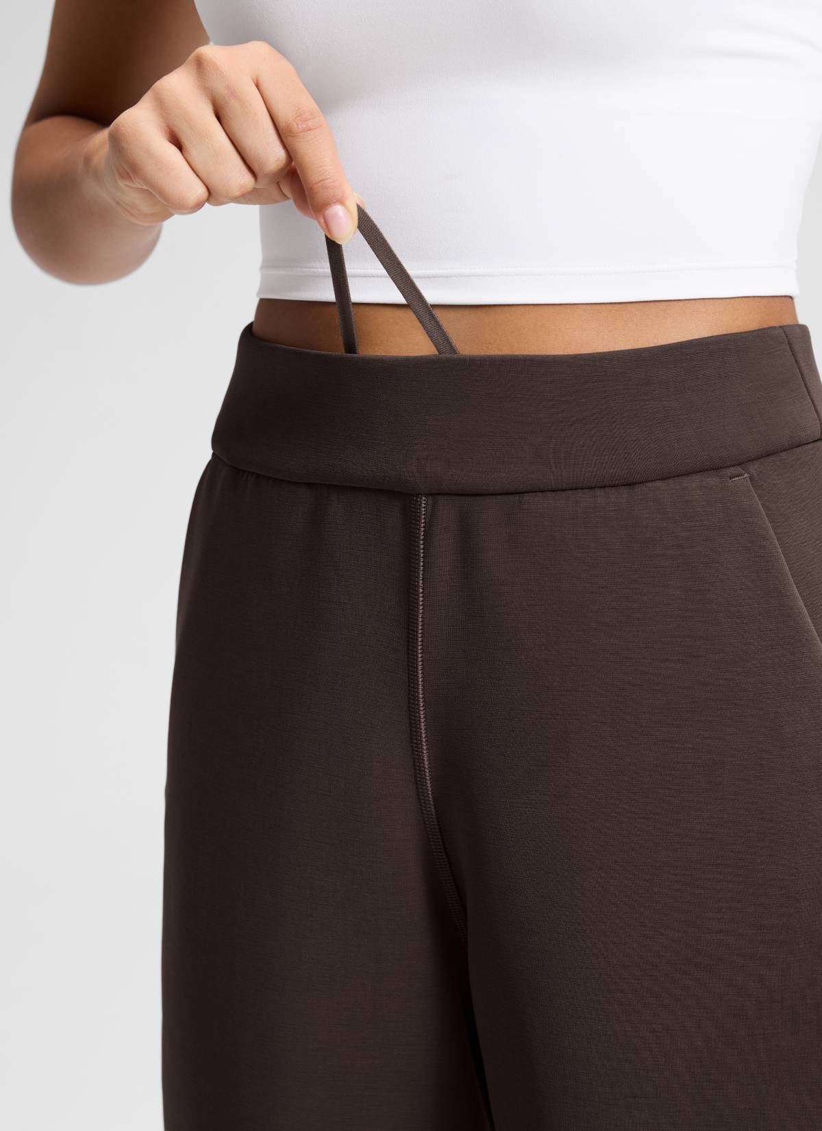 SoftAura Wide Leg Cropped Sweatpant 25" - Image 23