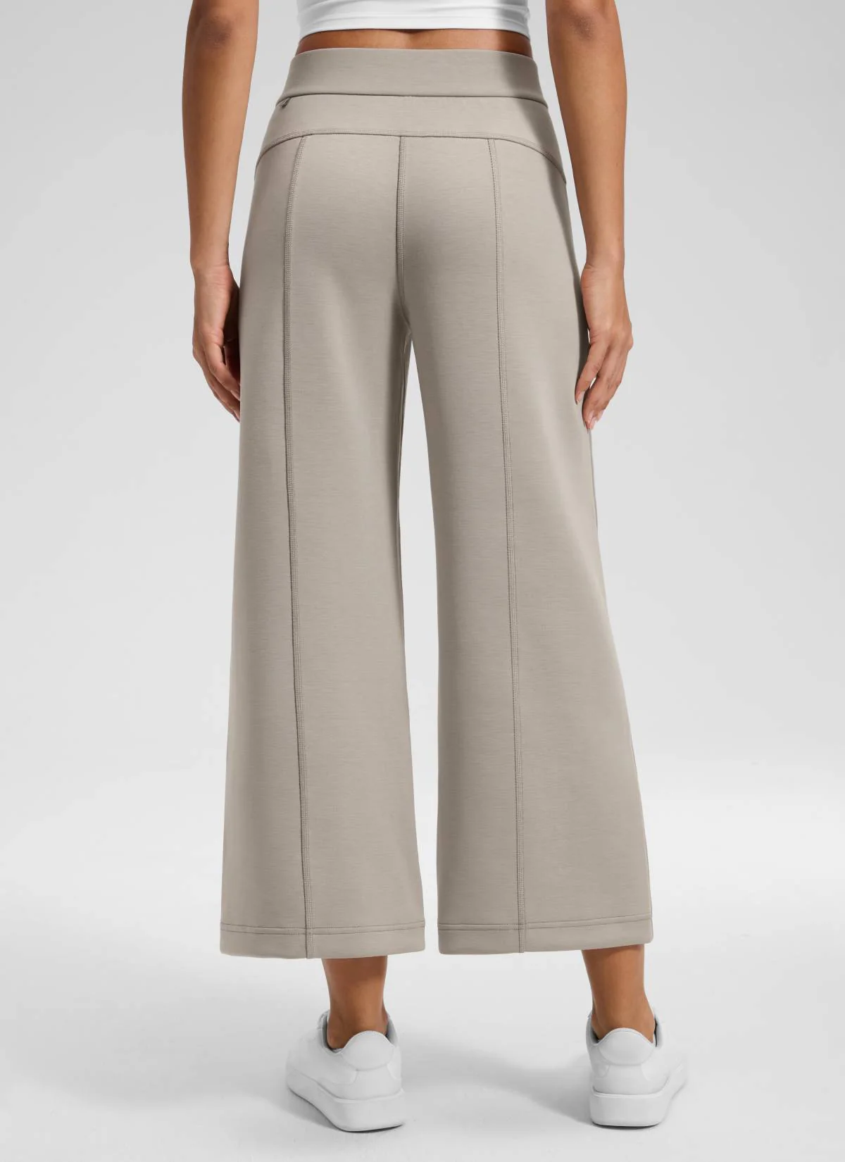 SoftAura Wide Leg Cropped Sweatpant 25" - Image 26