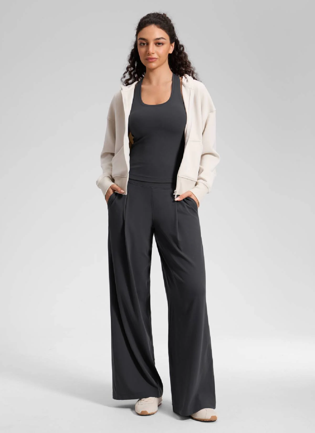 Butterluxe Front Pleated Pocket Palazzo Pant 30" - Image 18