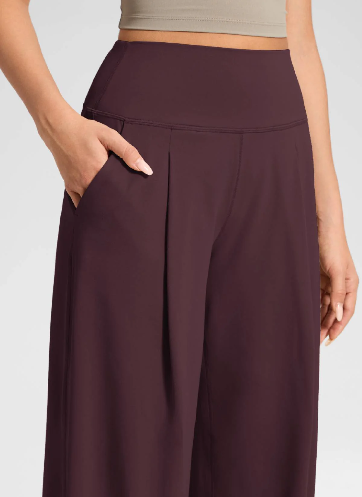 Butterluxe Front Pleated Pocket Palazzo Pant 30" - Image 24