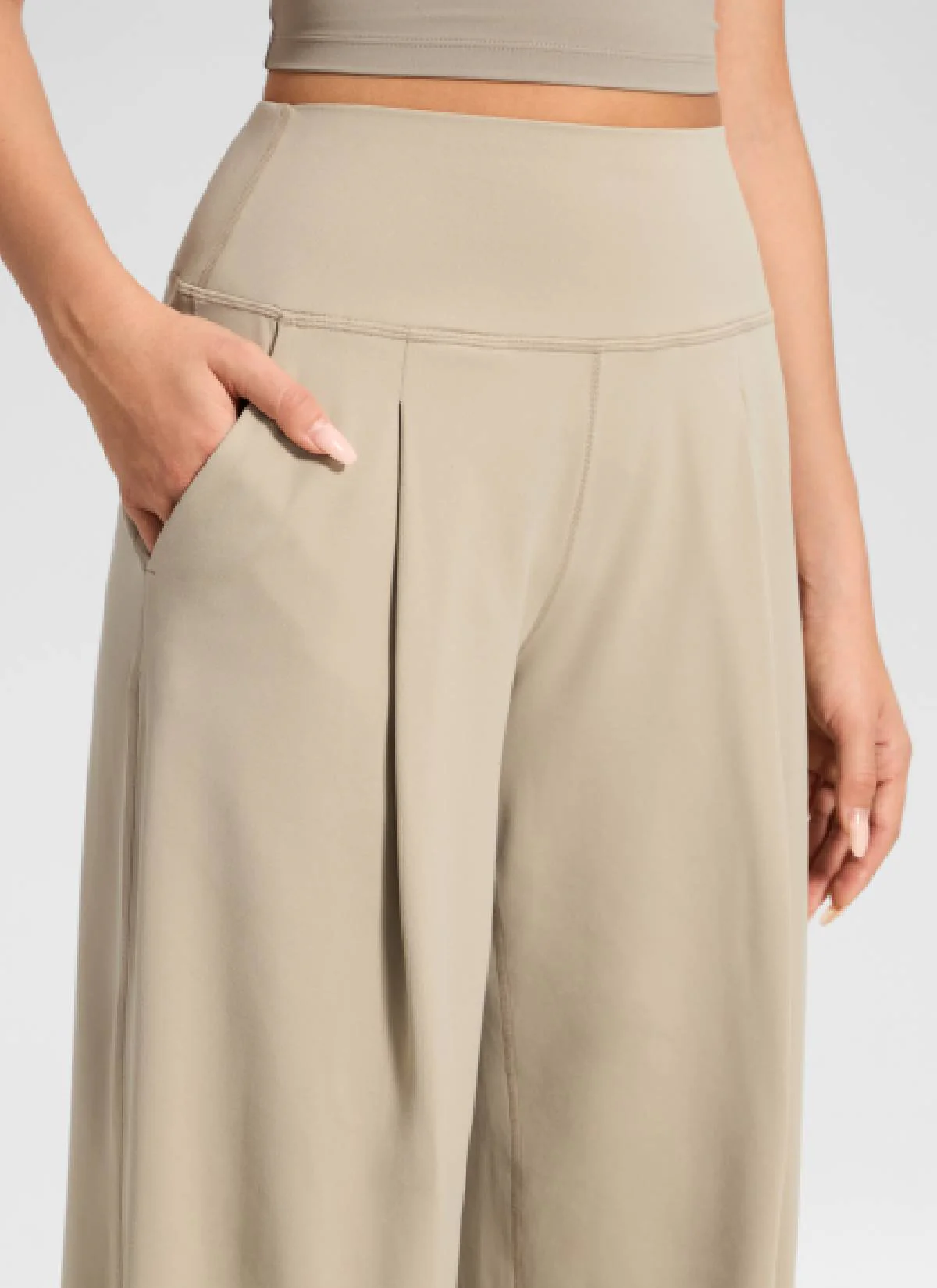 Butterluxe Front Pleated Pocket Palazzo Pant 30" - Image 4