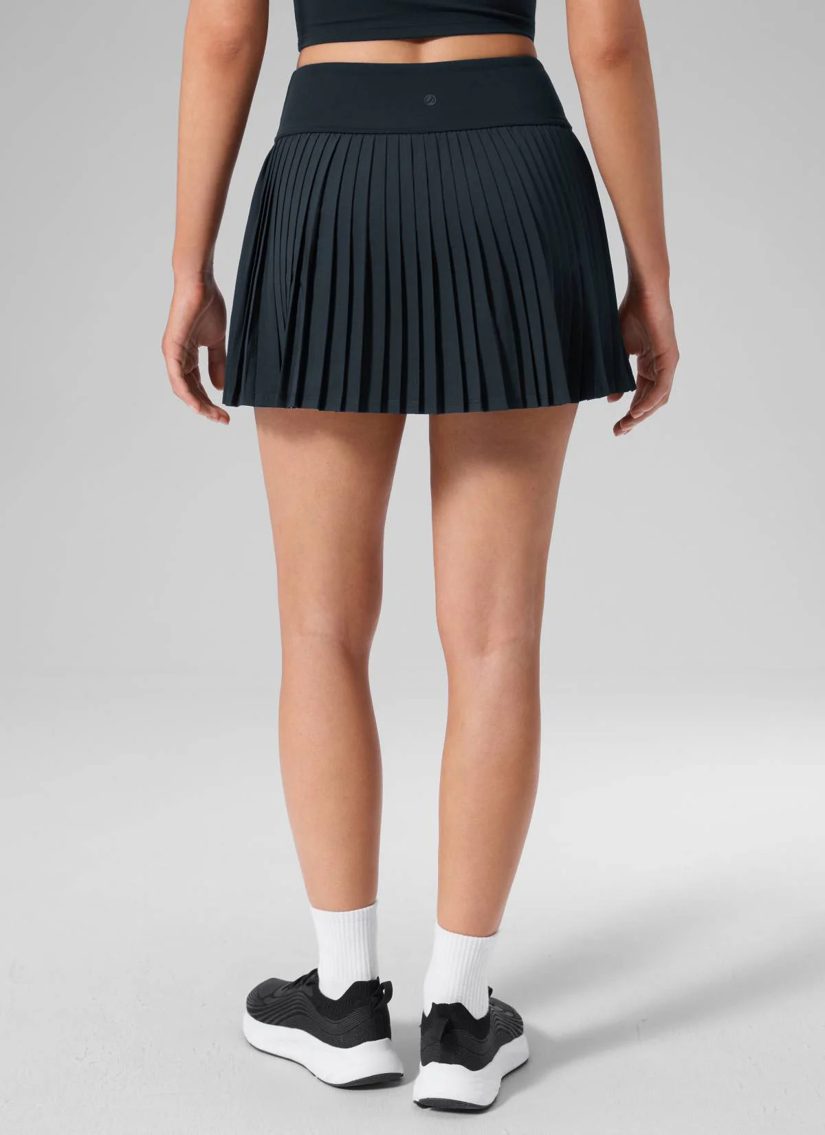 Dual-fabric Pleated Back Mini Tennis Skirt - Image 17